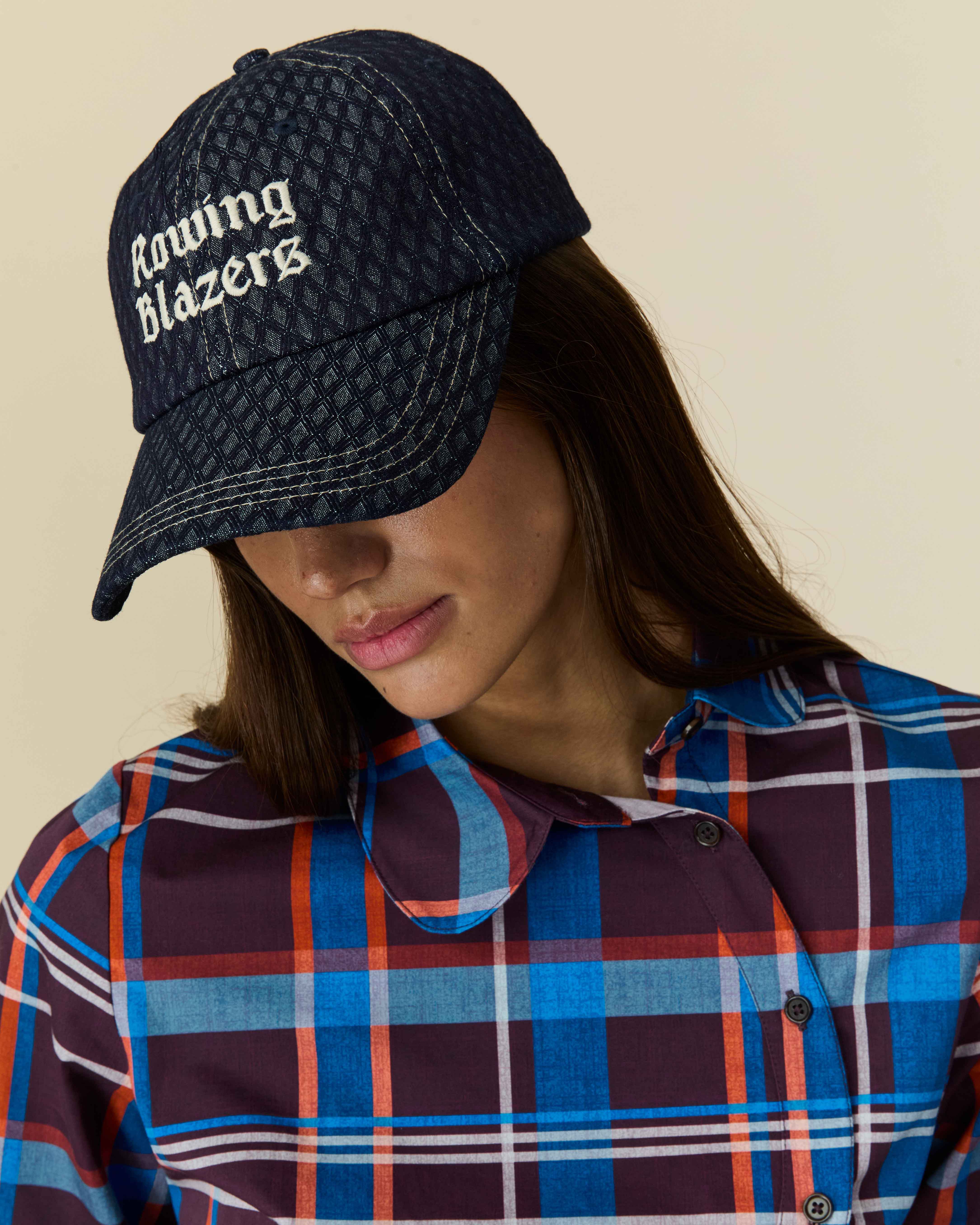 Denim Jacquard Baseball Cap - Image 2