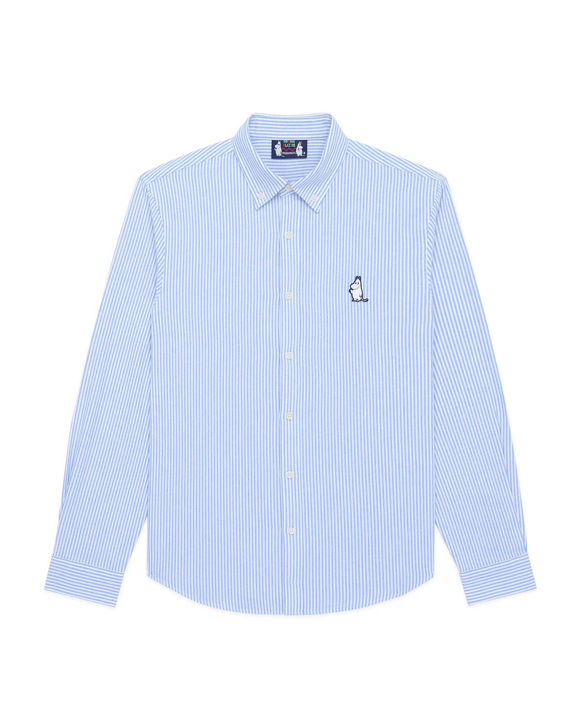 Men’s Moomin Banker Stripe Oxford Shirt Bright Blue Stripe