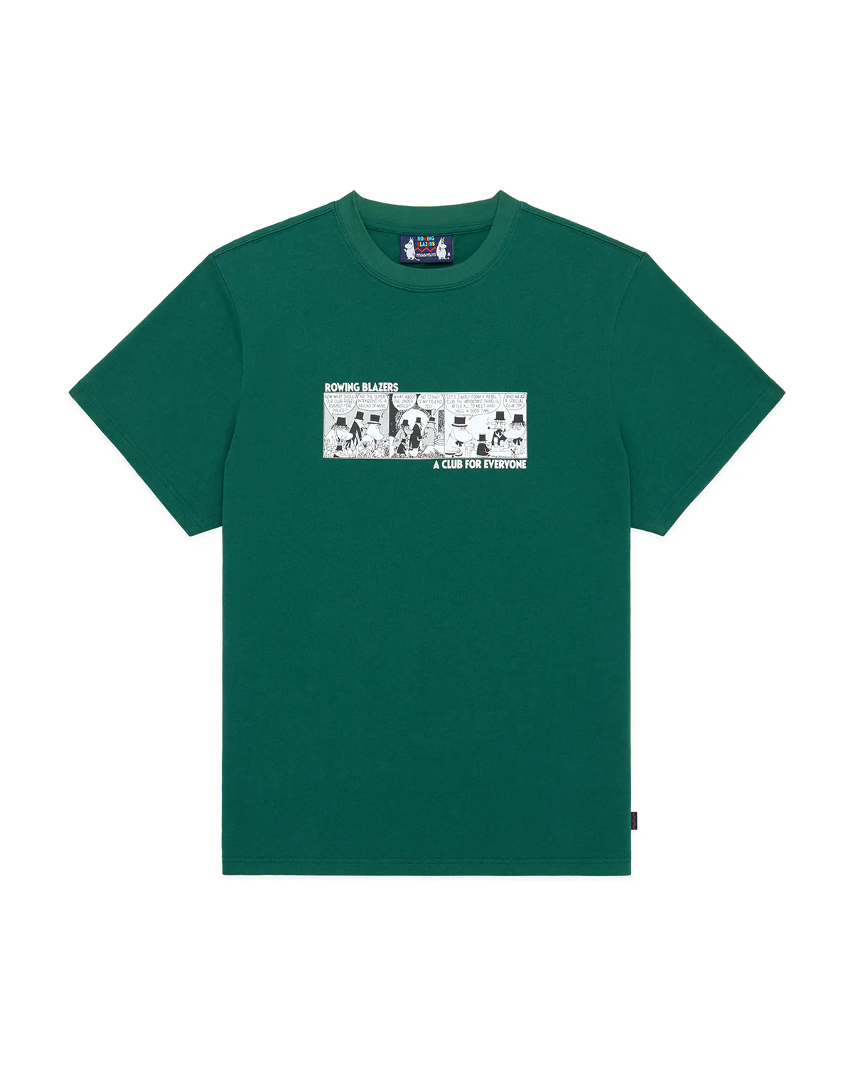 Men’s Moomin Cotton Comic T-Shirt Green