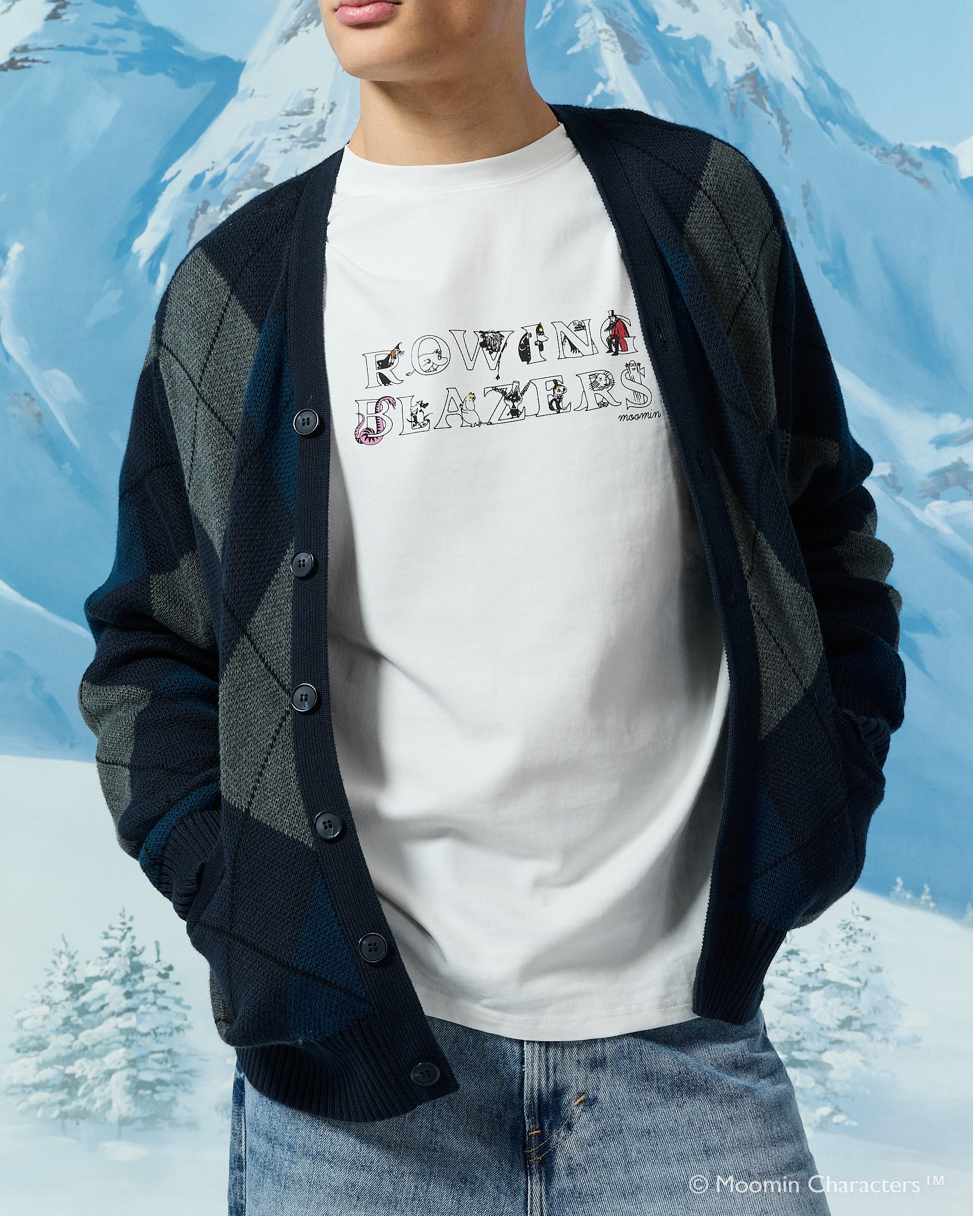 Men’s Moomin Cotton RB T-Shirt White - Image 3