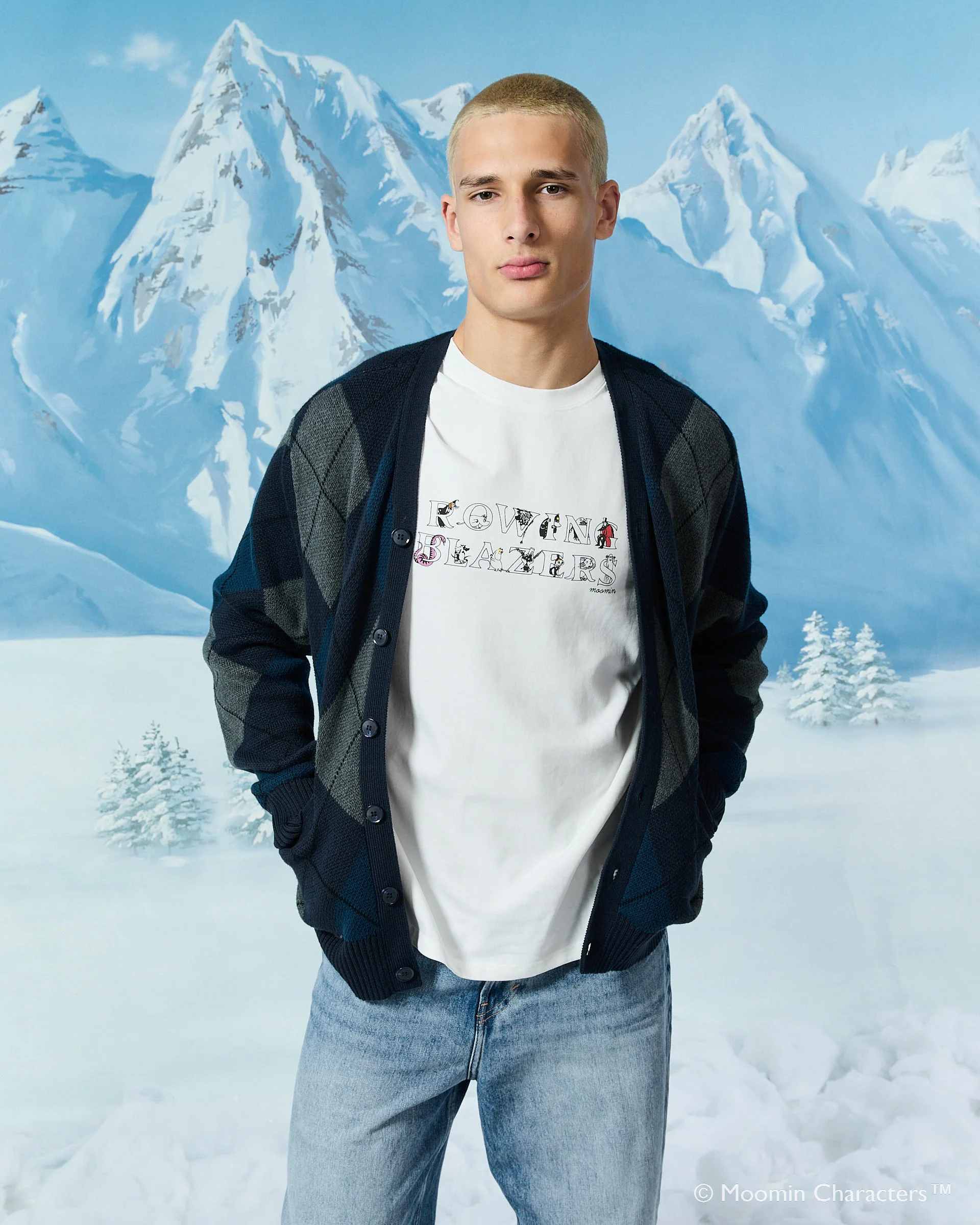 Men’s Moomin Cotton RB T-Shirt White - Image 5
