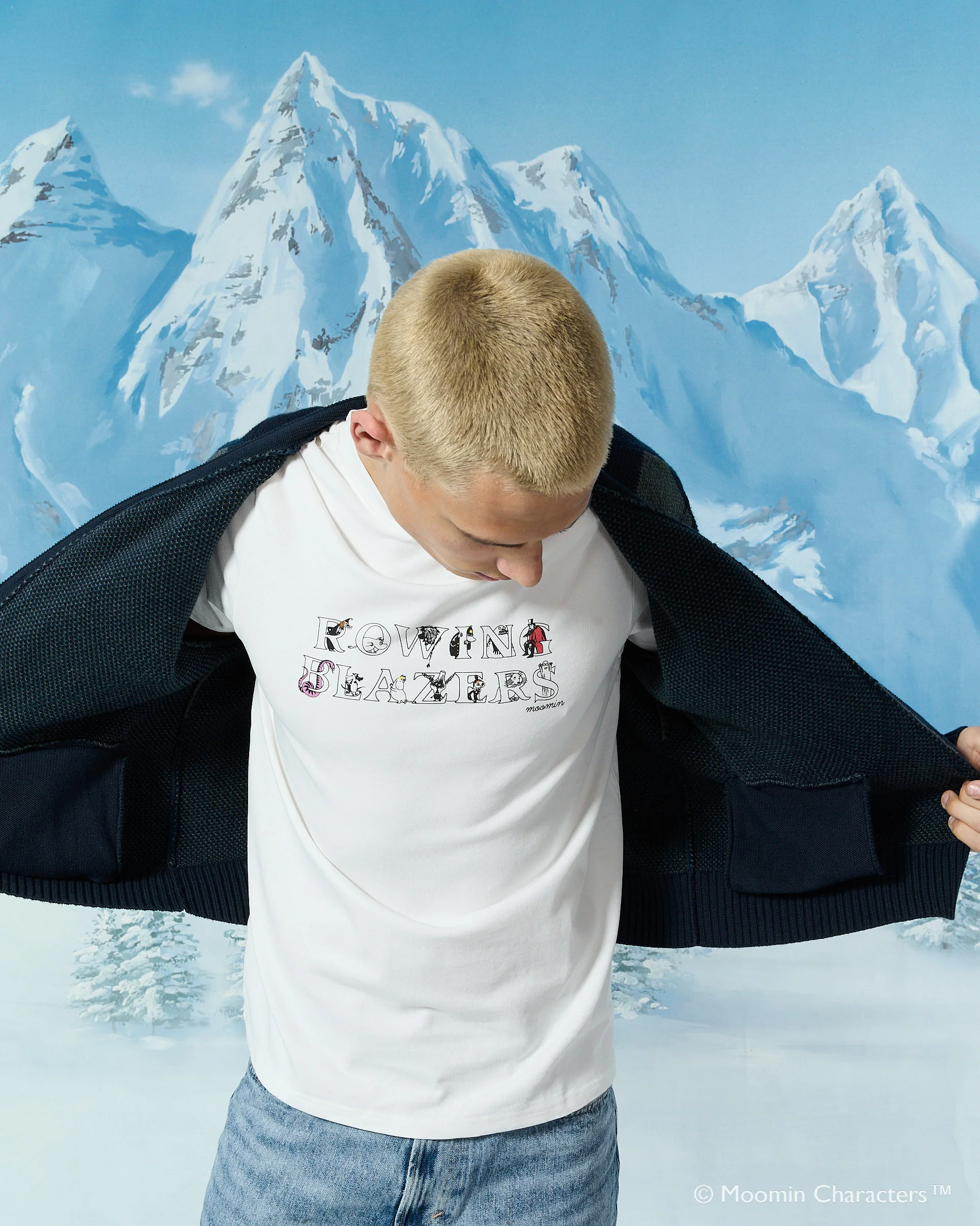Men’s Moomin Cotton RB T-Shirt White - Image 6