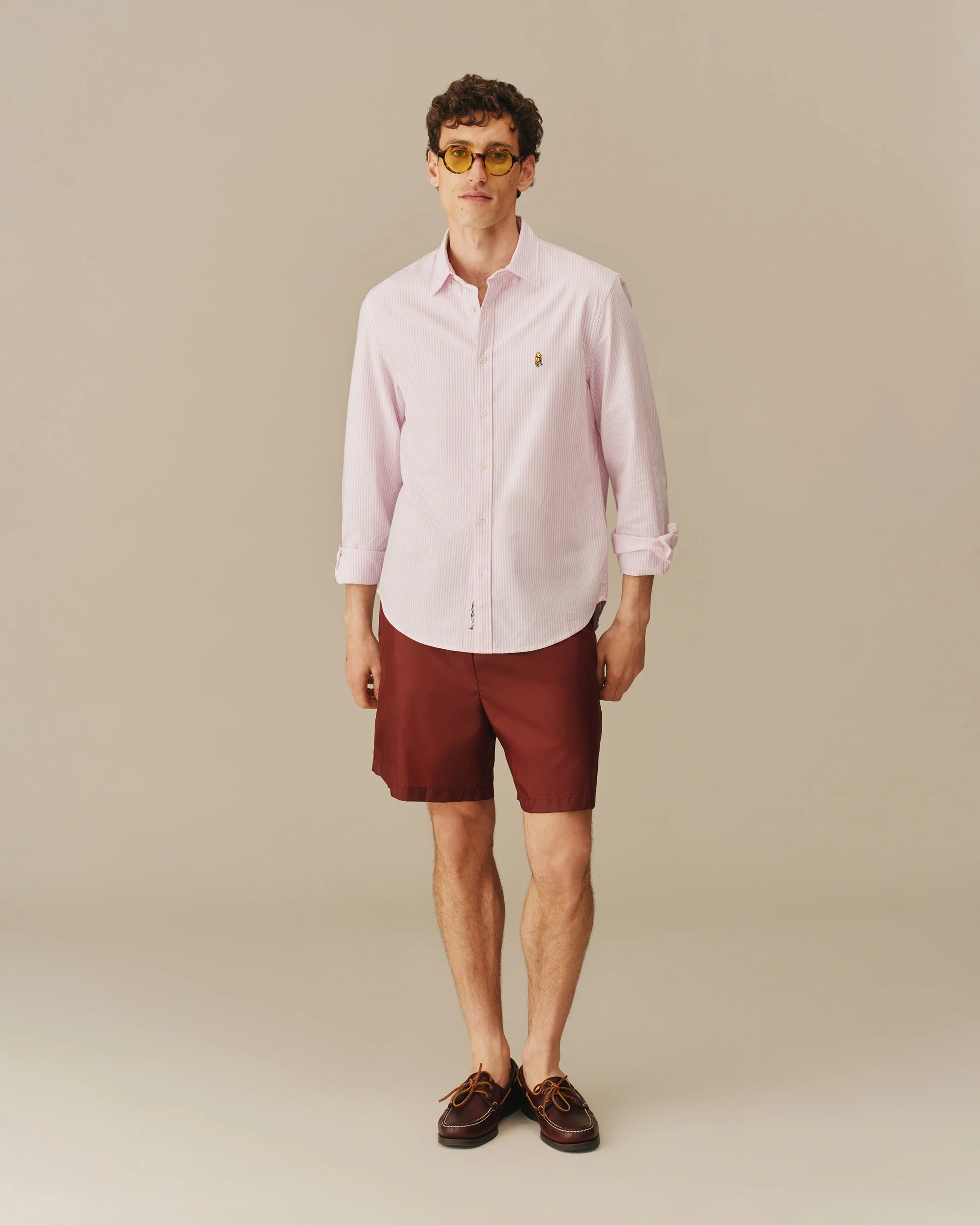 Men’s New Yorker Winnie-the-Pooh Oxford Shirt Pink - Image 2