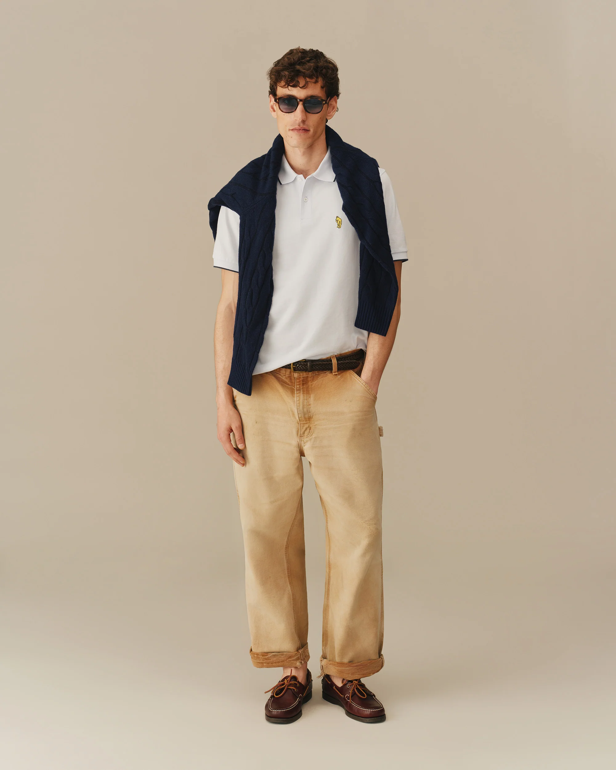 Men’s Winnie-the-Pooh Pique Polo Blue - Image 2