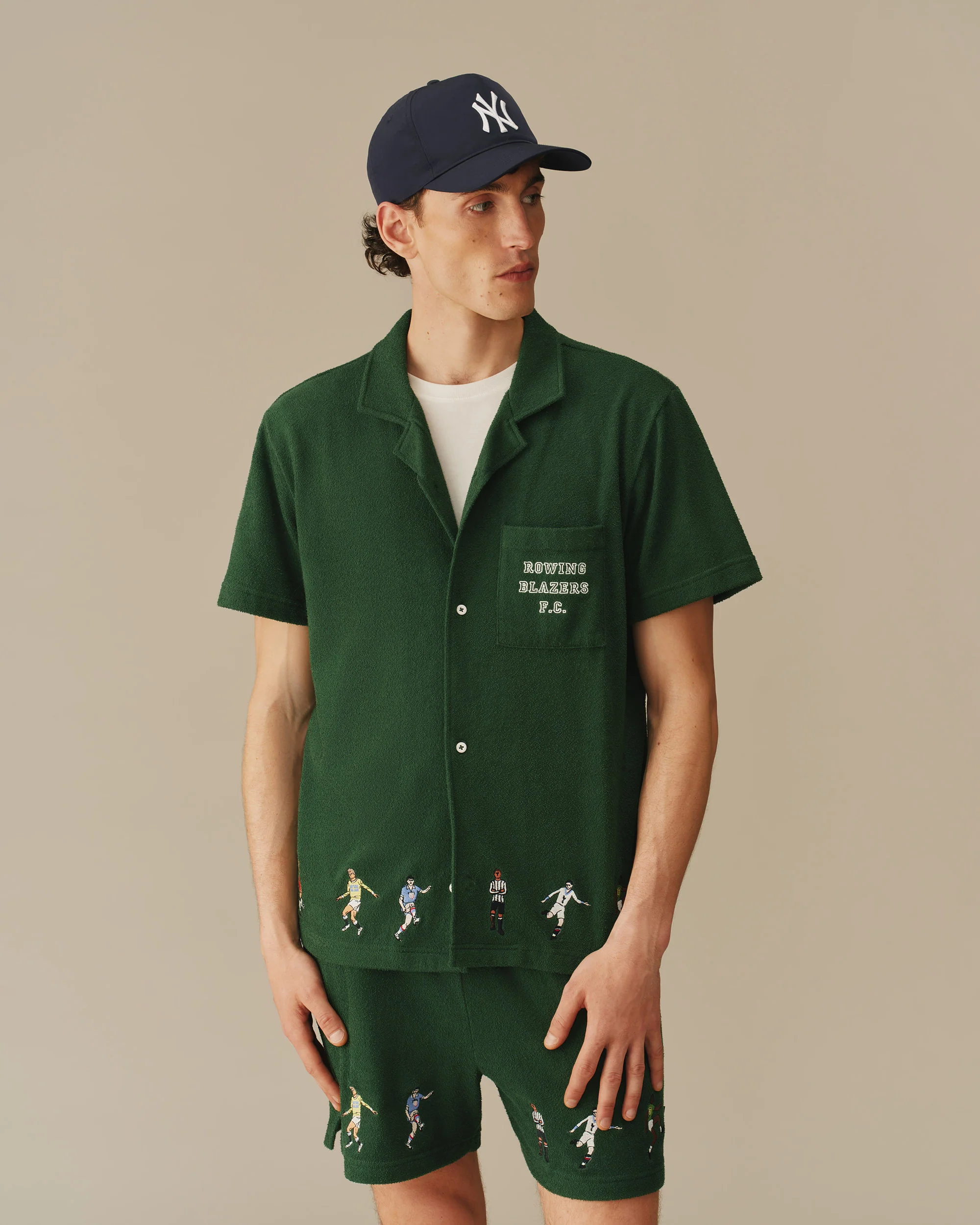 Men’s Soccer Terry Camp Shirt Green