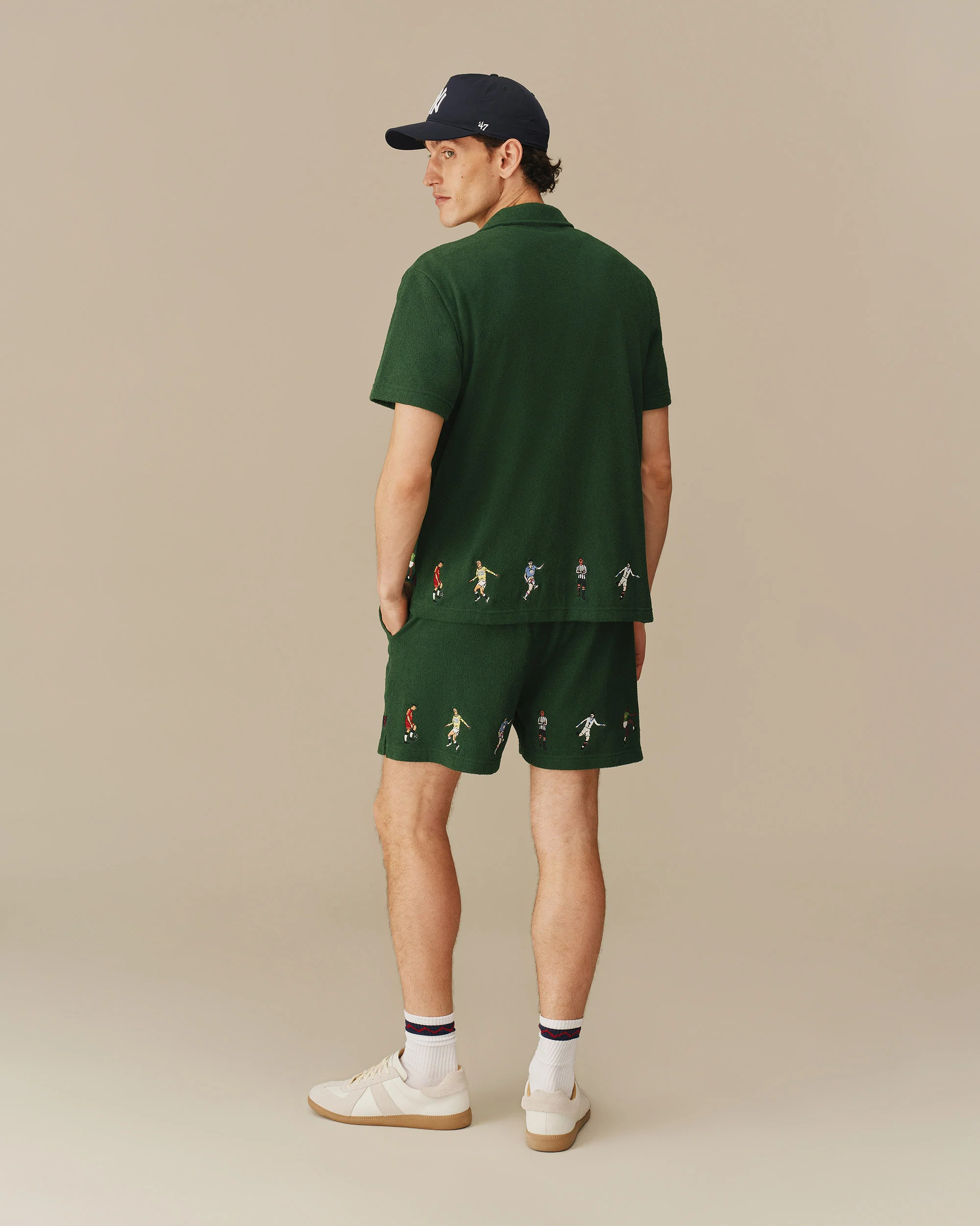 Men’s Soccer Terry Short Green - Image 6