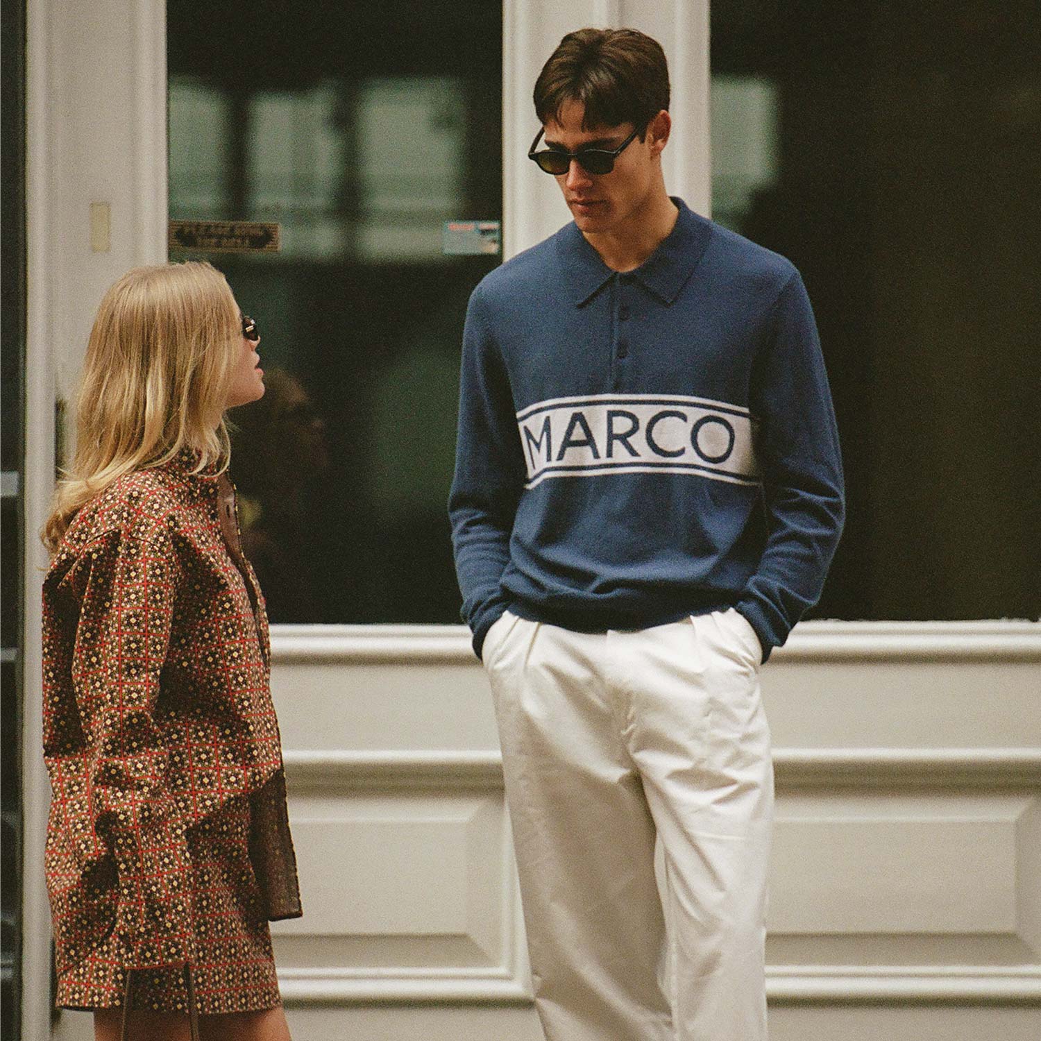 Cashmere Marco Polo Sweater Blue - Image 5