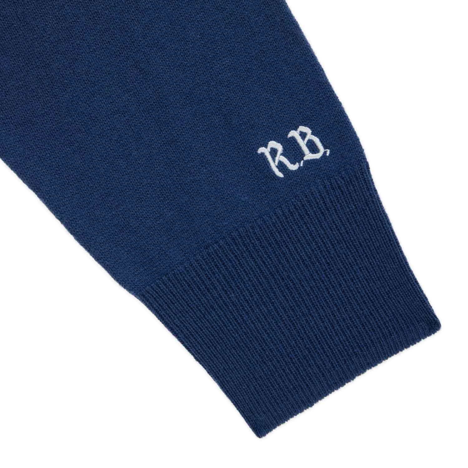 Cashmere Marco Polo Sweater Blue - Image 9