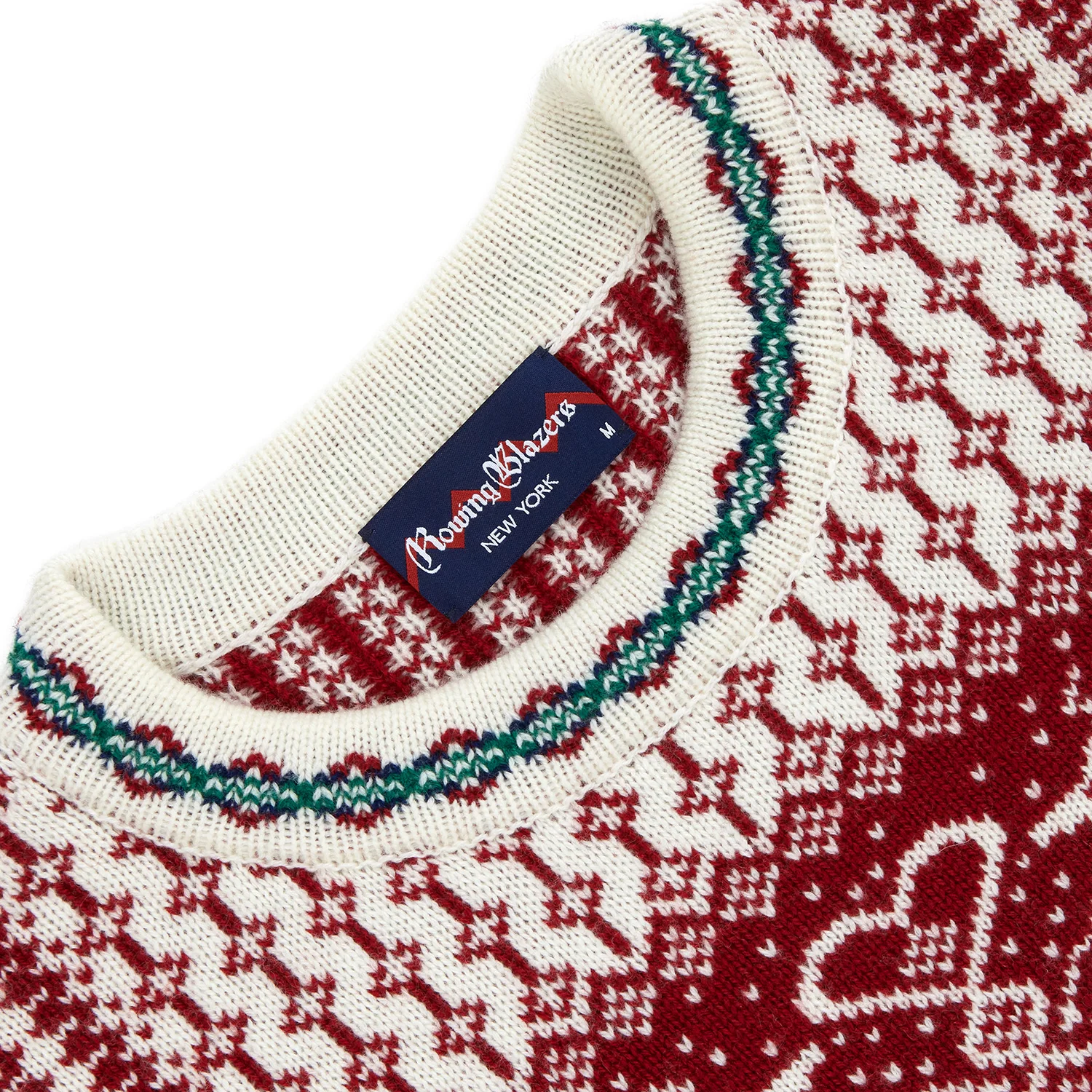 Cashmere Nordic Fairisle Sweater Cream - Image 4
