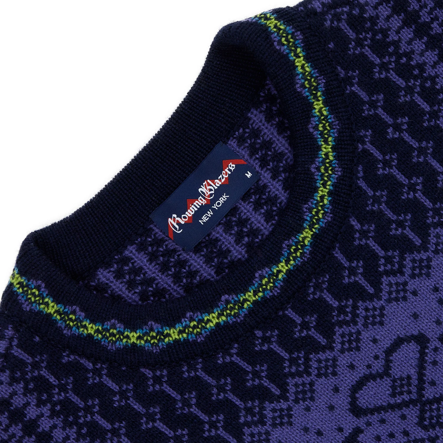 Cashmere Nordic Fairisle Sweater Navy - Image 3