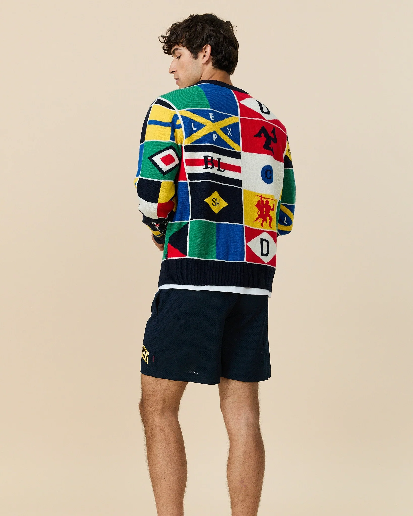 Cashmere Sailing Flag Sweater Multicolor - Image 4