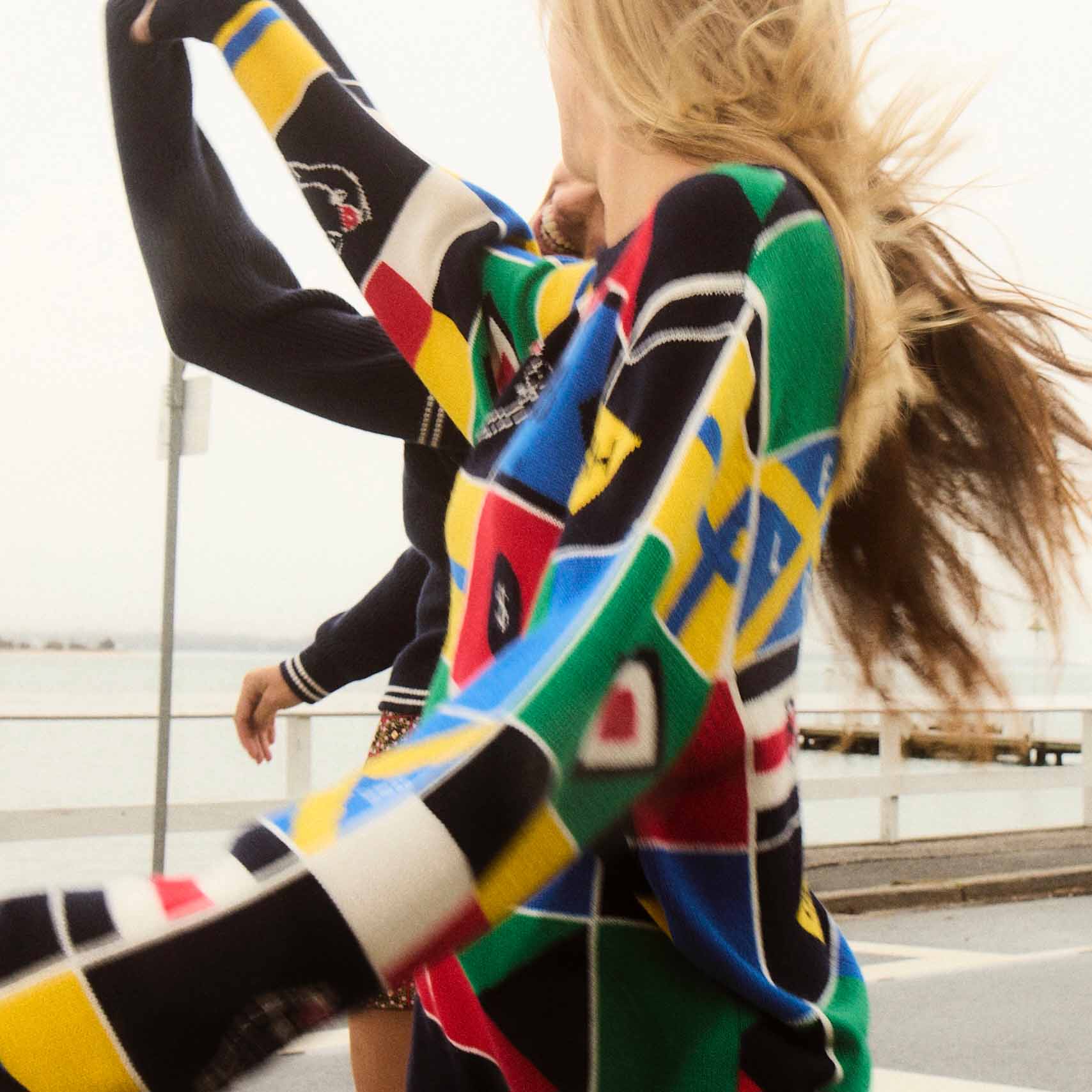 Cashmere Sailing Flag Sweater Multicolor - Image 5
