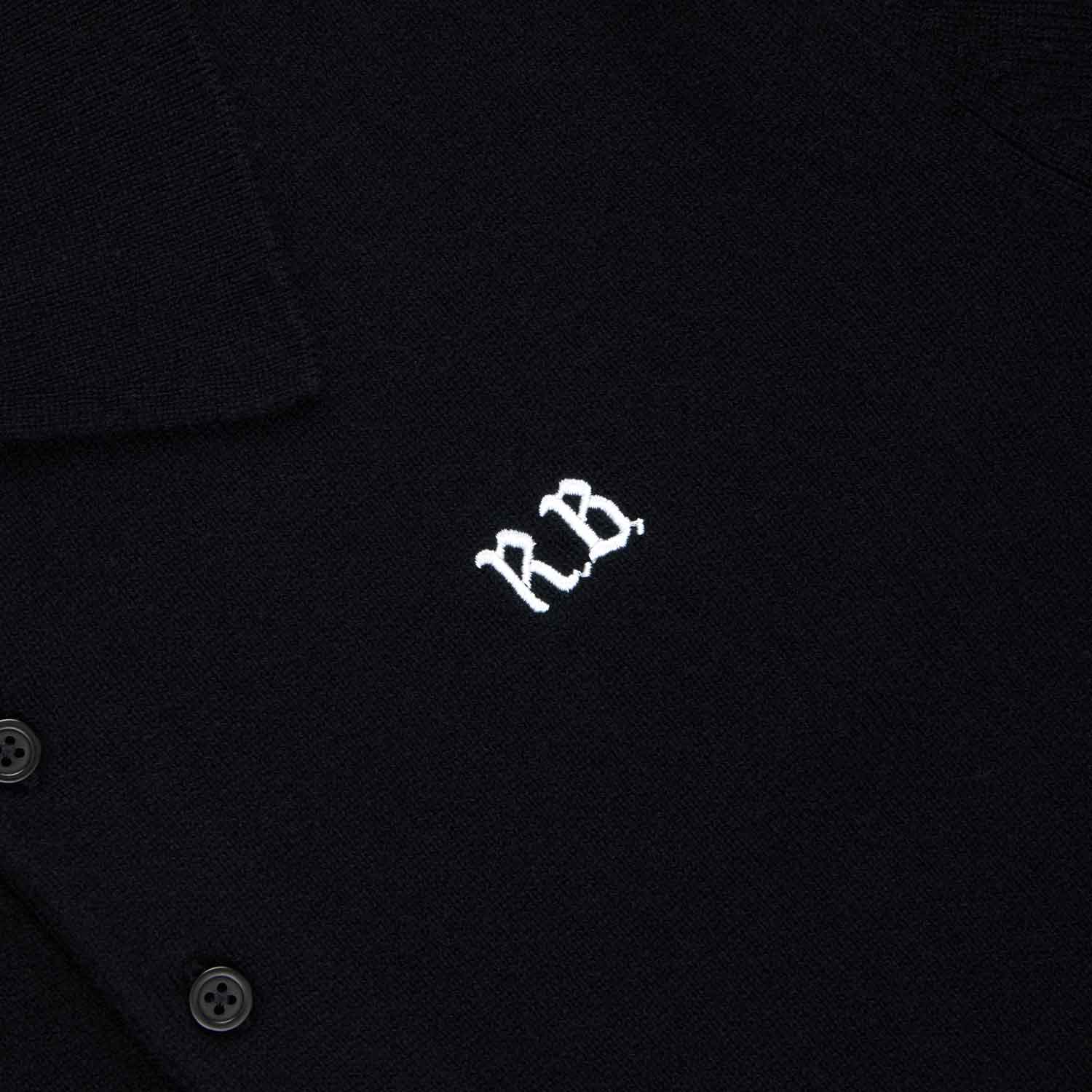 Cashmere Short Sleeve Polo Black - Image 5