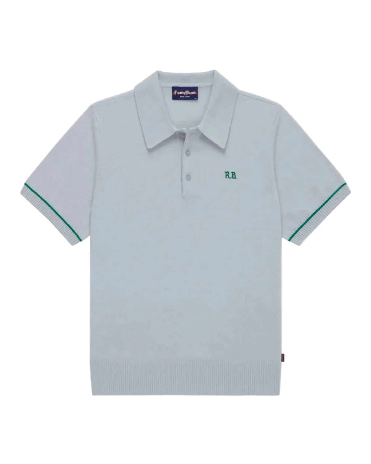Cashmere Short Sleeve Polo Light Grey