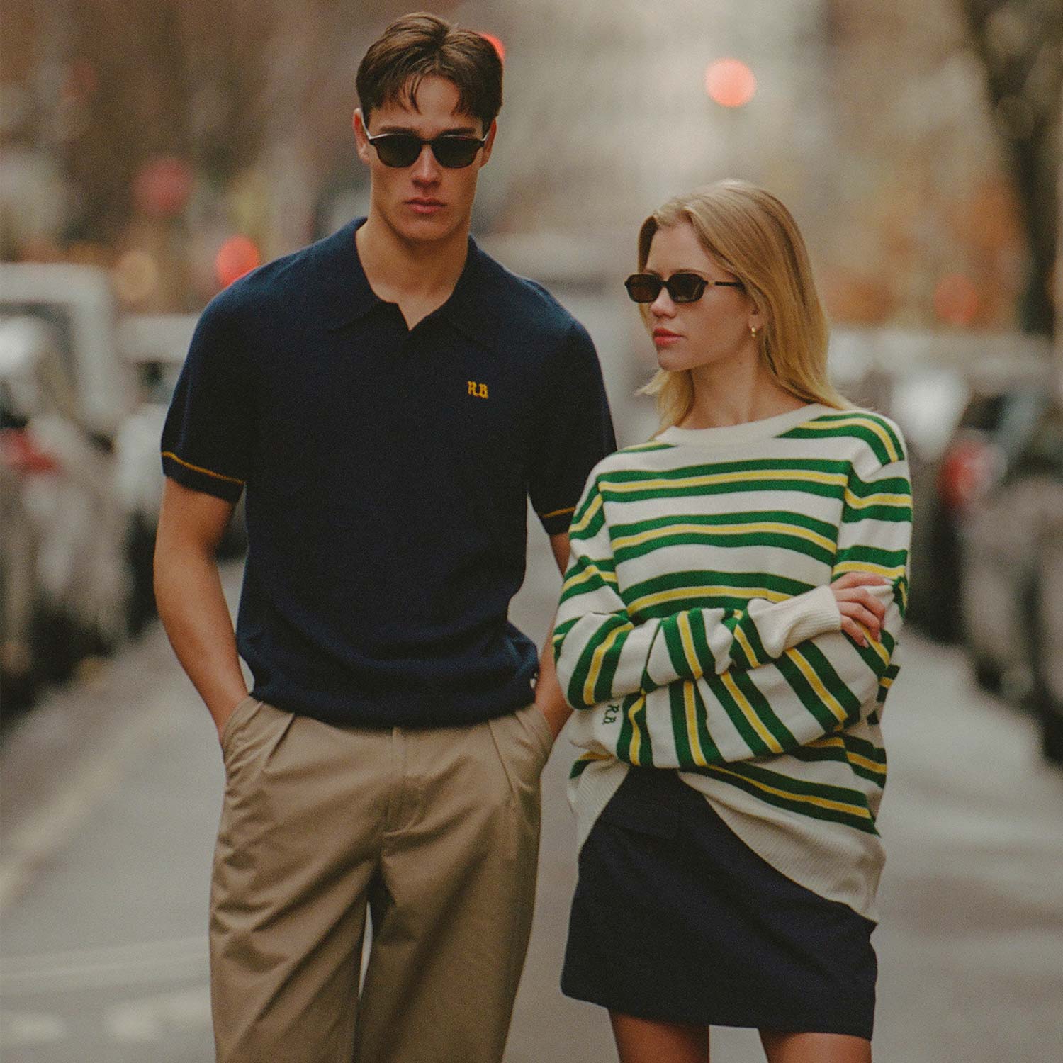 Cashmere Short Sleeve Polo Navy - Image 2