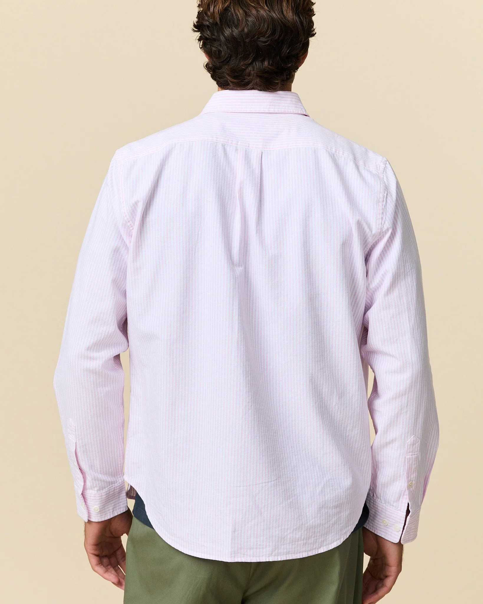 Men's Classic Stripe Babar Oxford Light Pink Stripe - Image 7