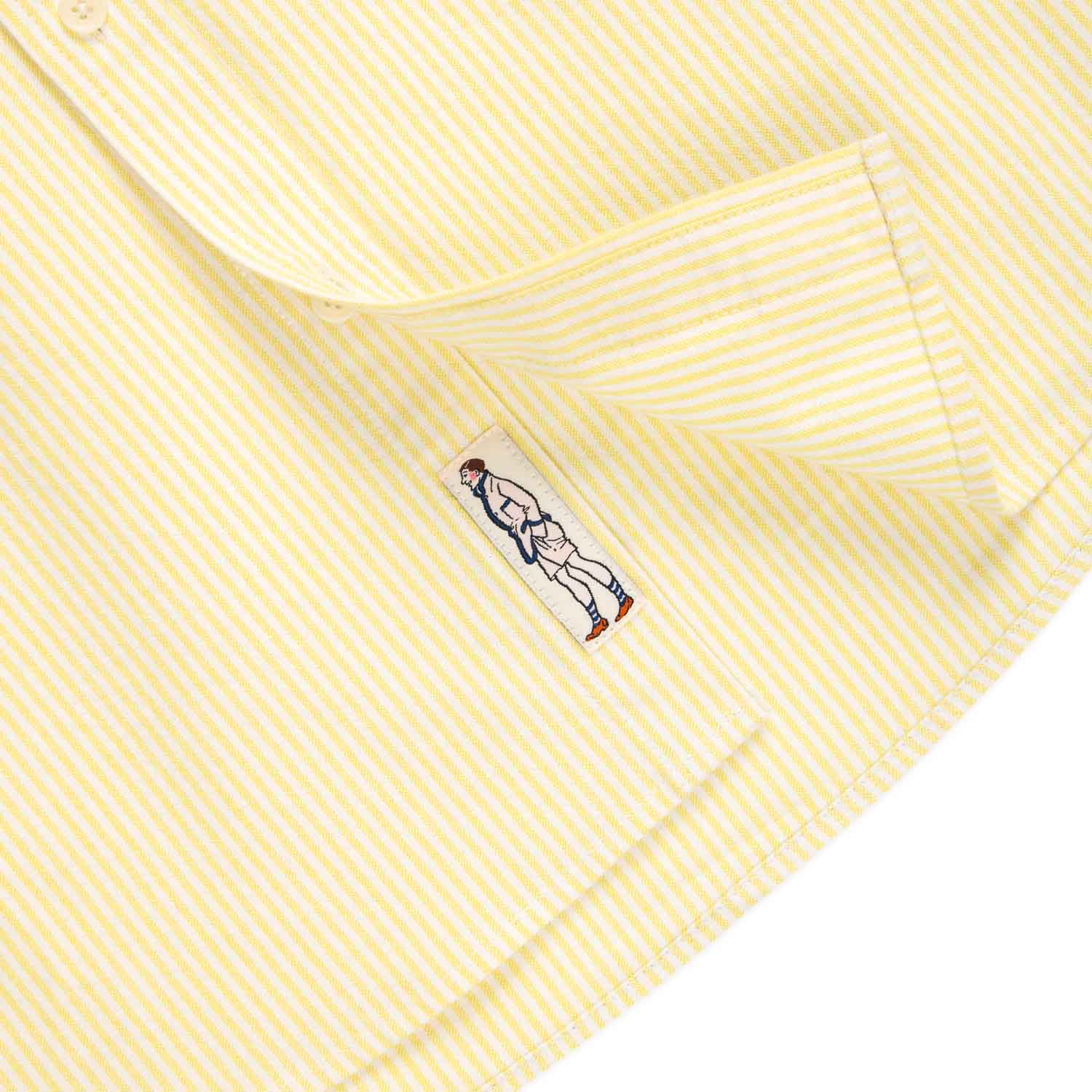 Men's Classic Stripe Winnie-the-Pooh Oxford Shirt Yellow / White University Stripe - Image 6