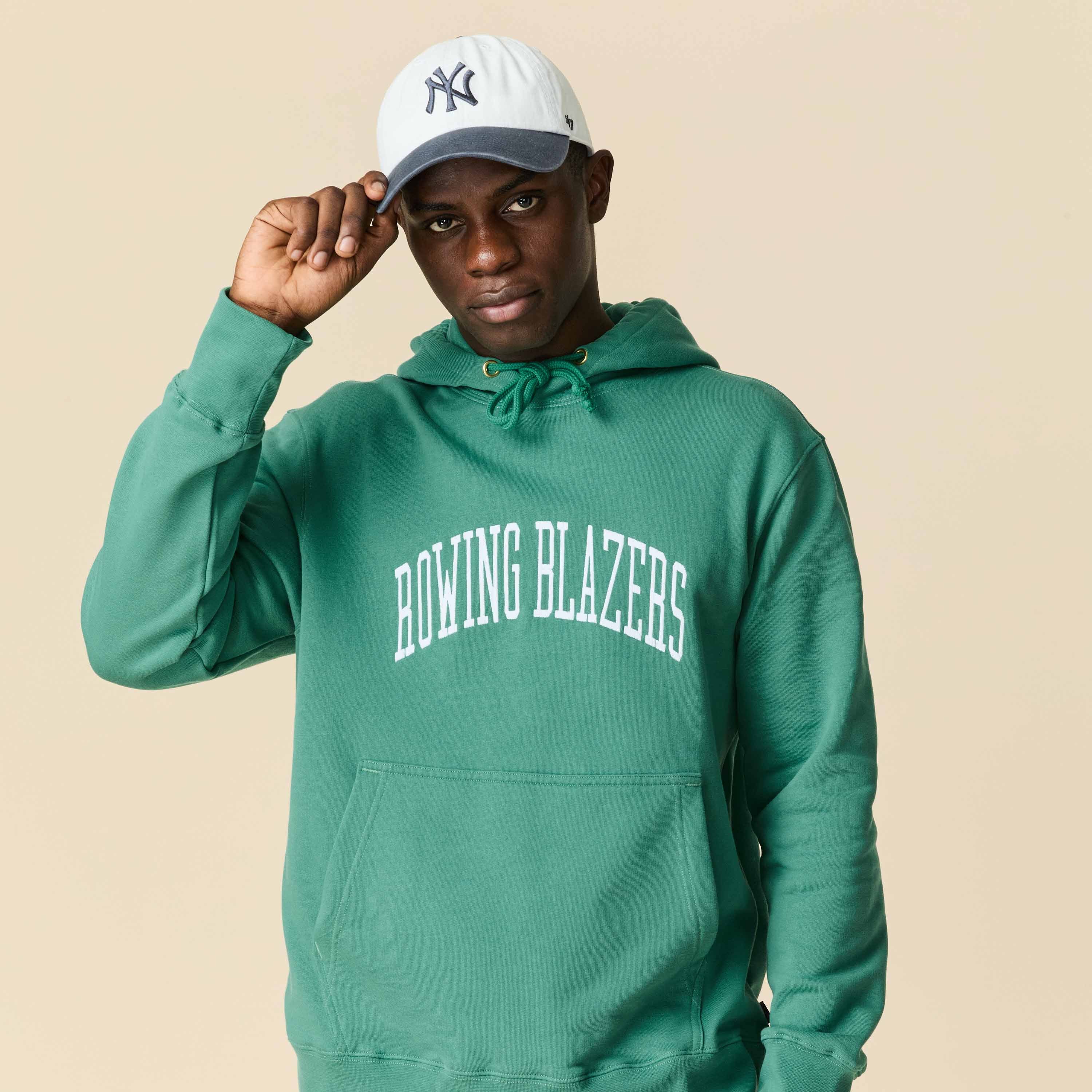 Men's Collegiate Arch Hoodie Green - Image 3