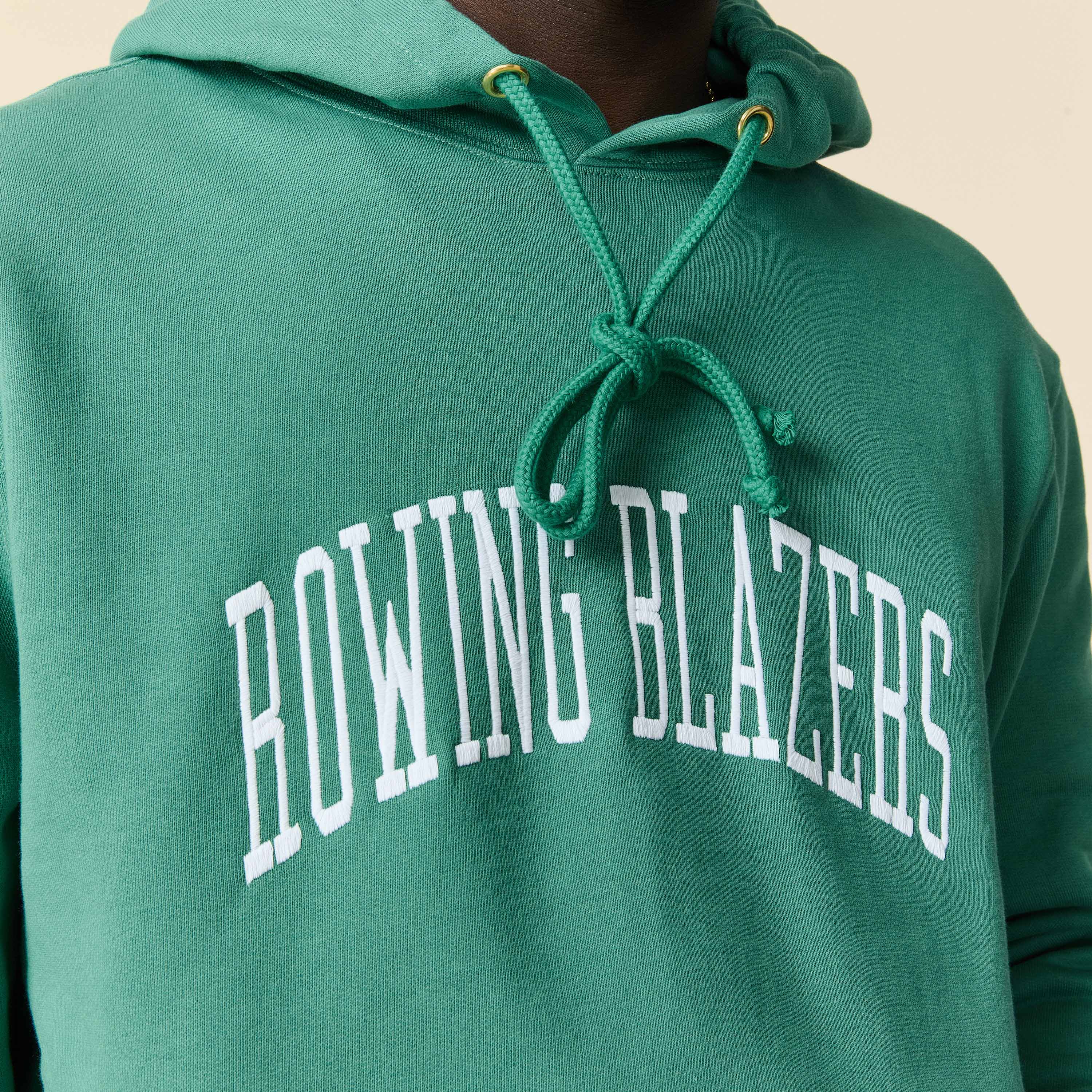 Men's Collegiate Arch Hoodie Green - Image 4