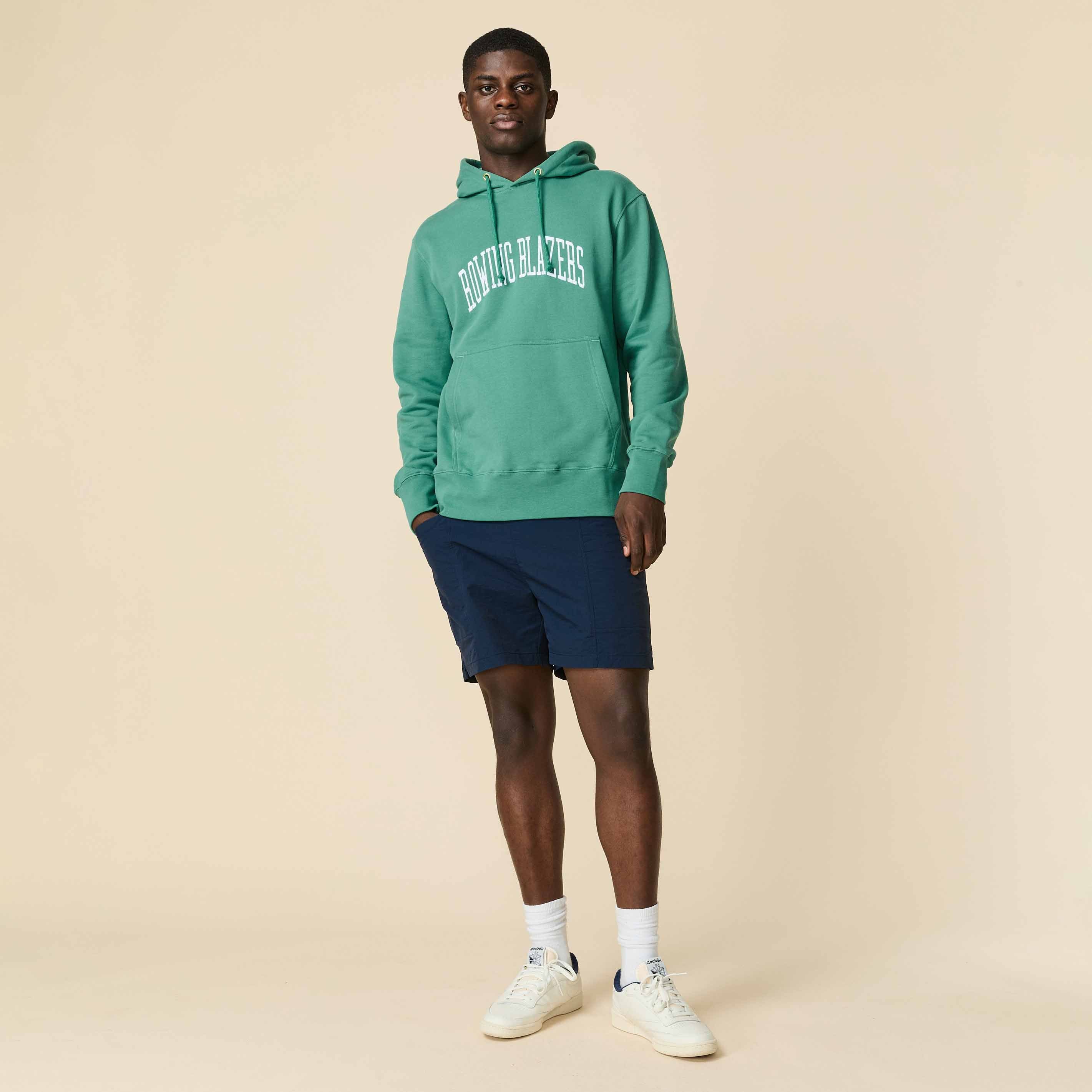 Men's Collegiate Arch Hoodie Green - Image 6