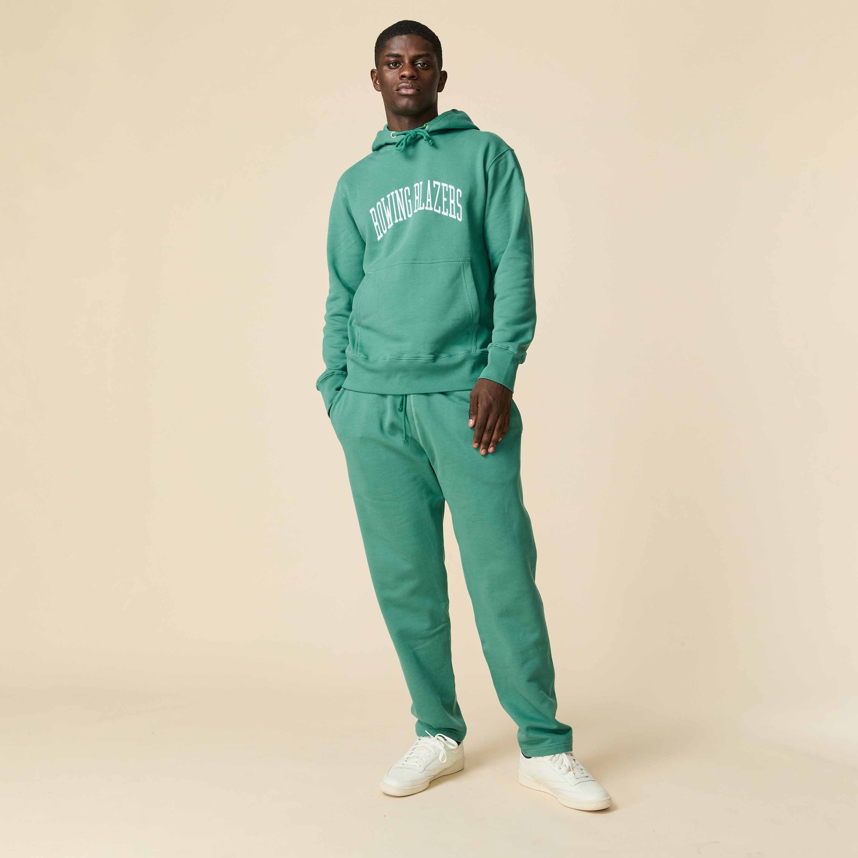 Men's Collegiate Arch Hoodie Green - Image 7