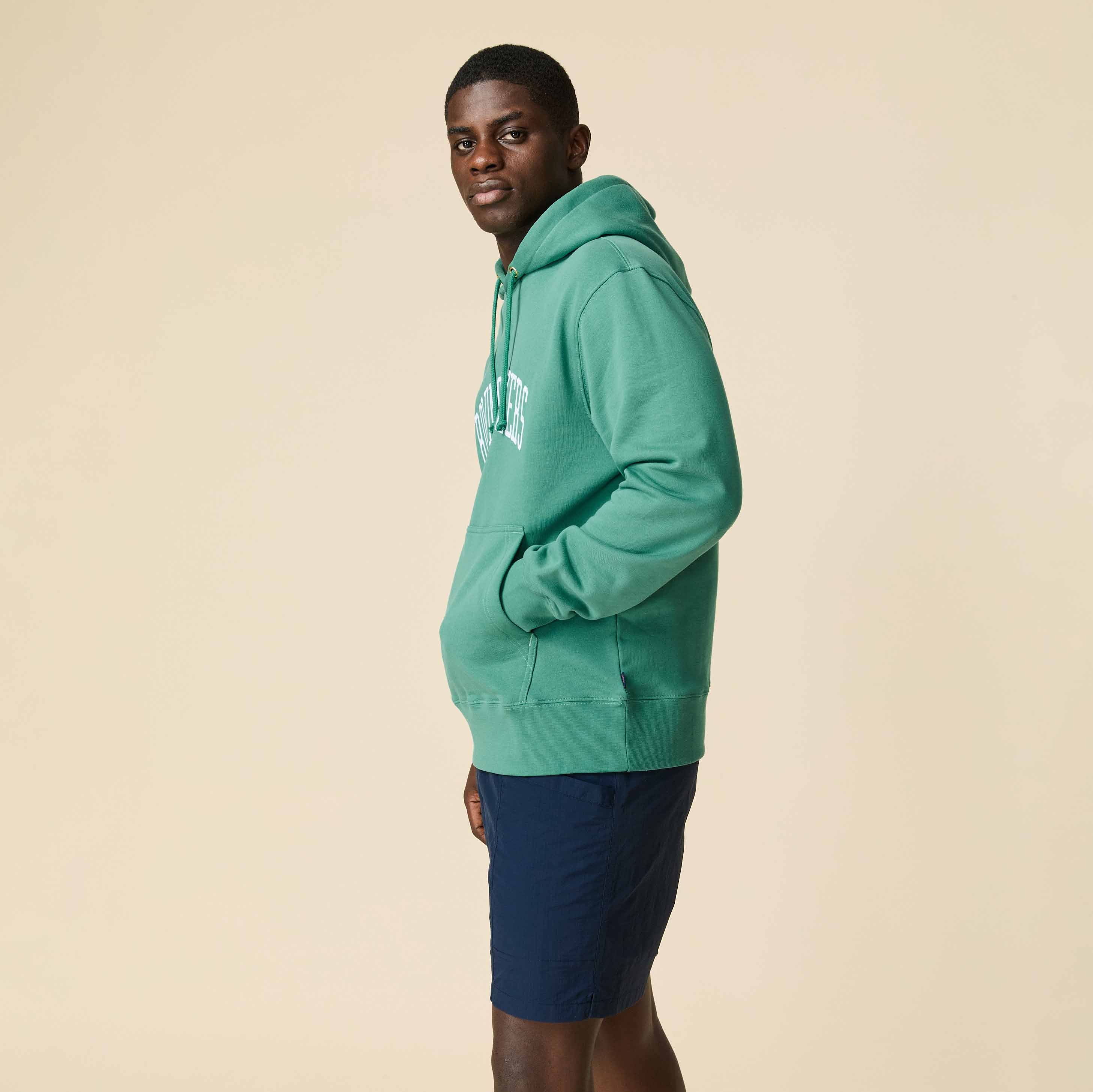 Men's Collegiate Arch Hoodie Green - Image 8