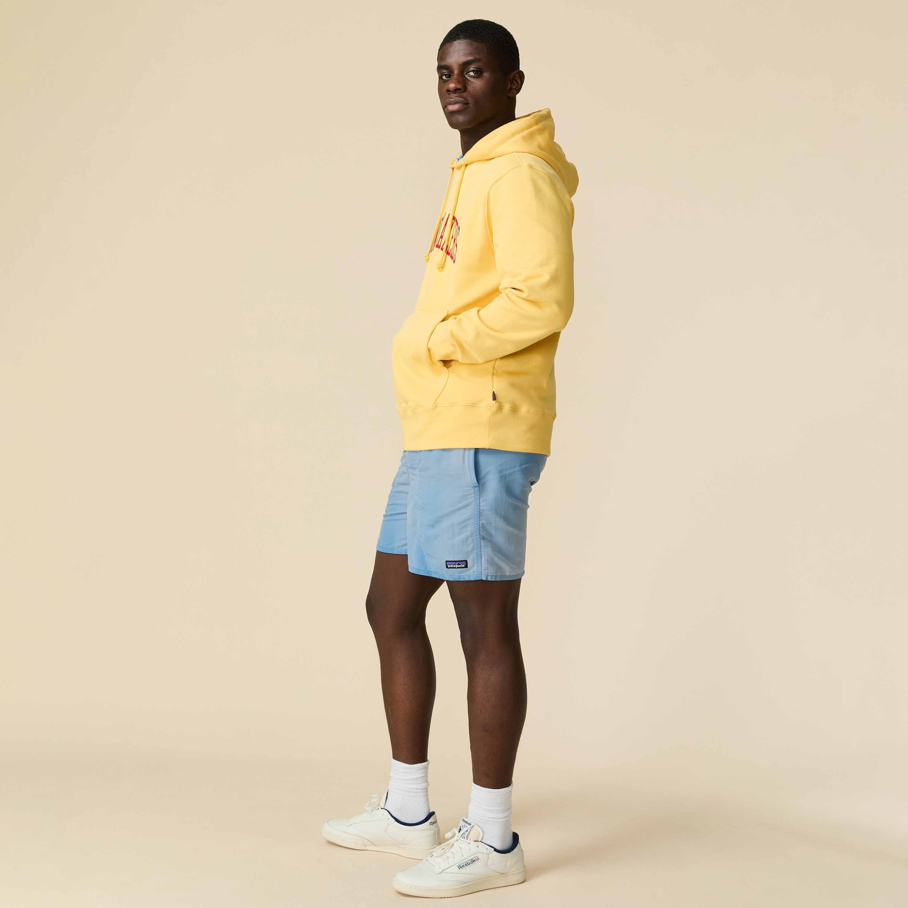 Men's Collegiate Arch Hoodie Yellow - Image 5