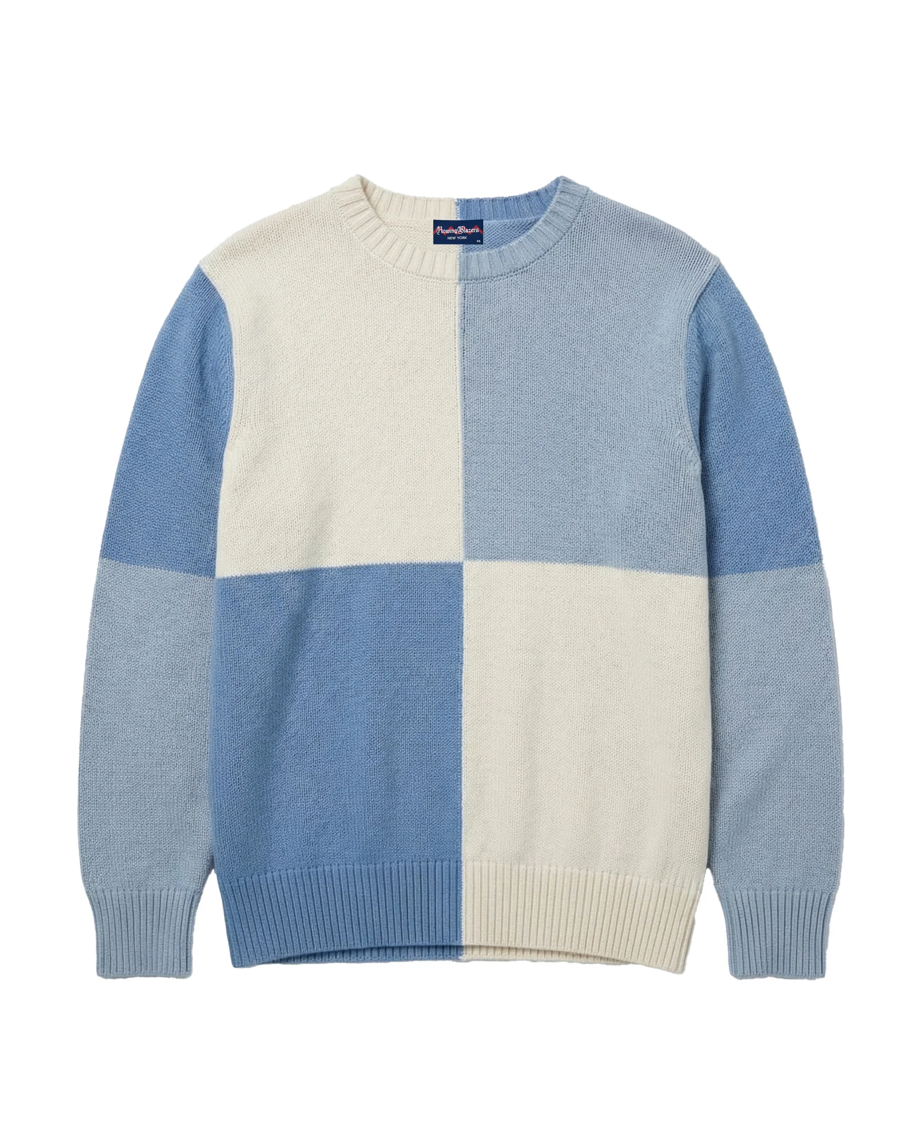 Color Block Sweater Cream Beige Multi - Image 6