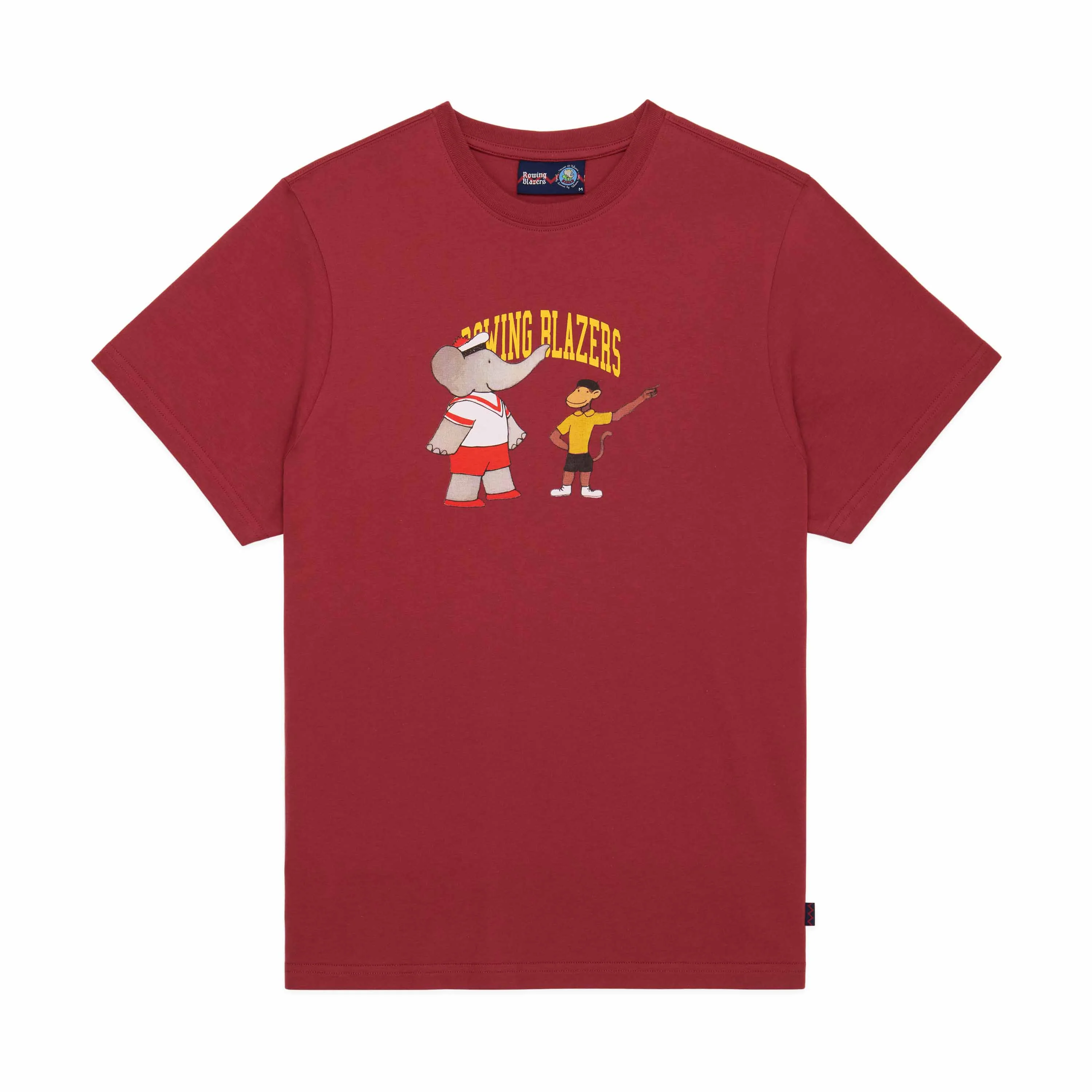 Men's Cotton Babar and Zephir T-Shirt Burgundy