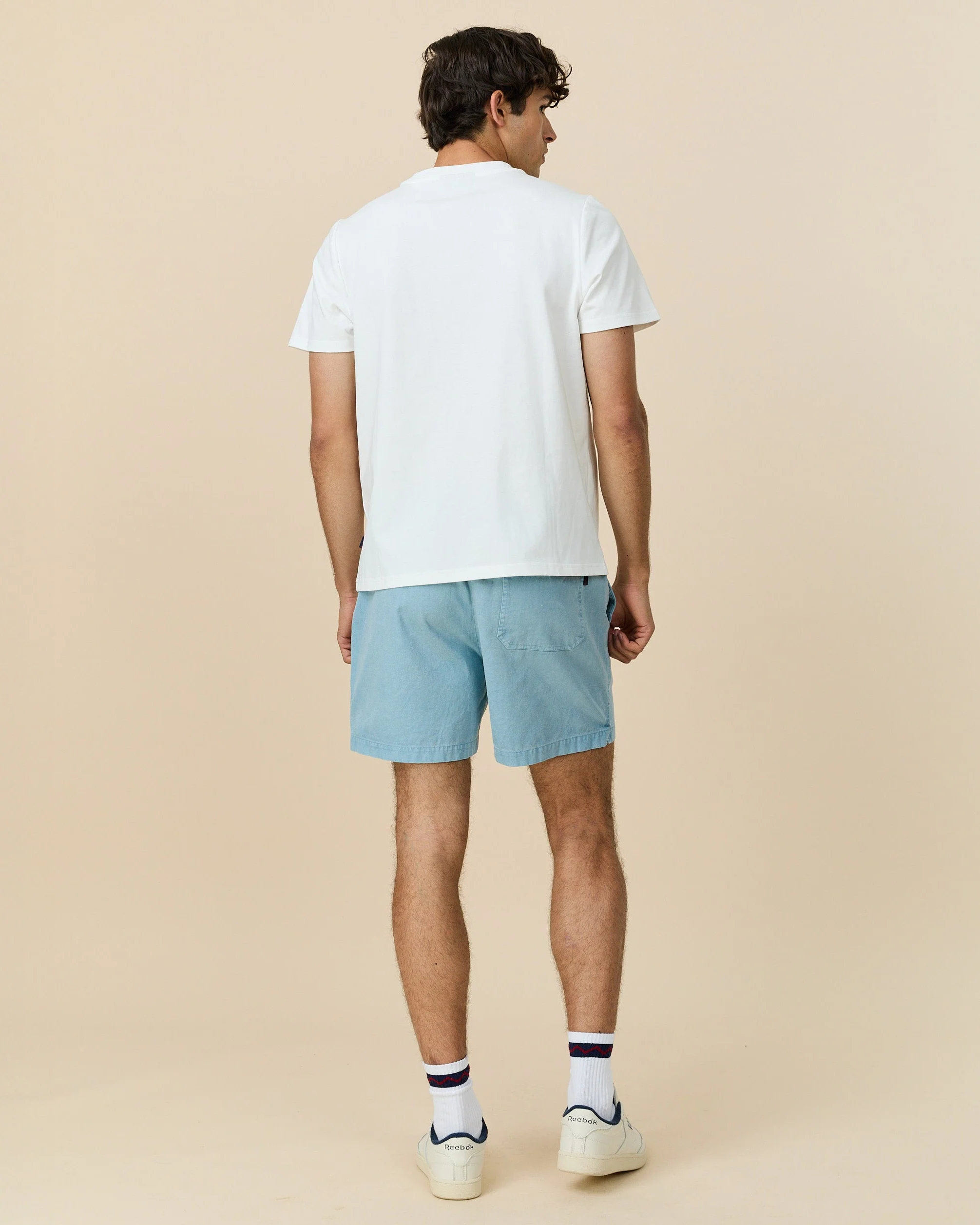 Men's Cotton Baguette T-Shirt Cream - Image 5