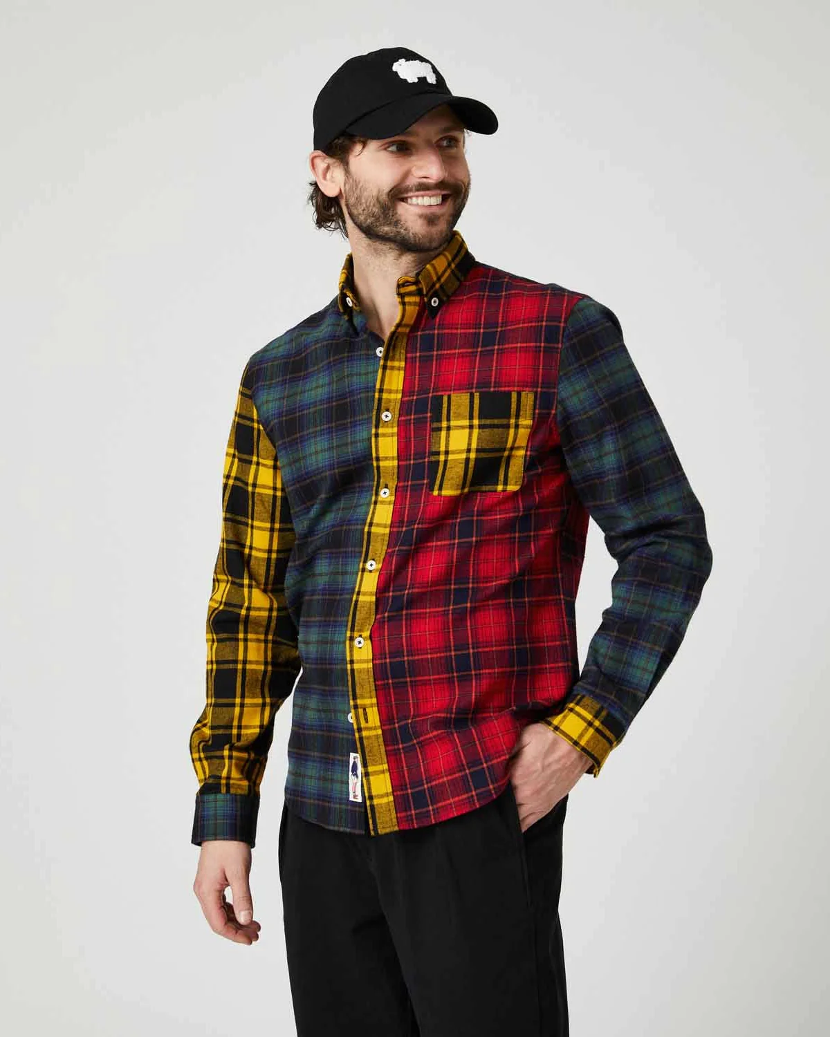 Men's Cotton Classic Flannel Fun Shirt Multi Color - Image 2