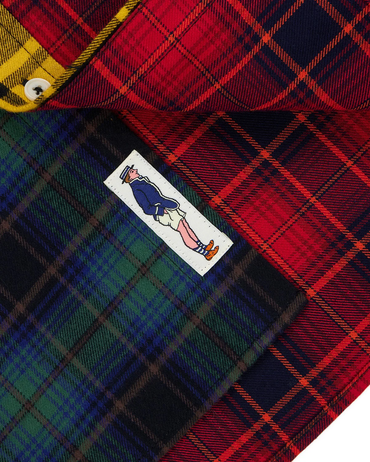 Men's Cotton Classic Flannel Fun Shirt Multi Color - Image 5