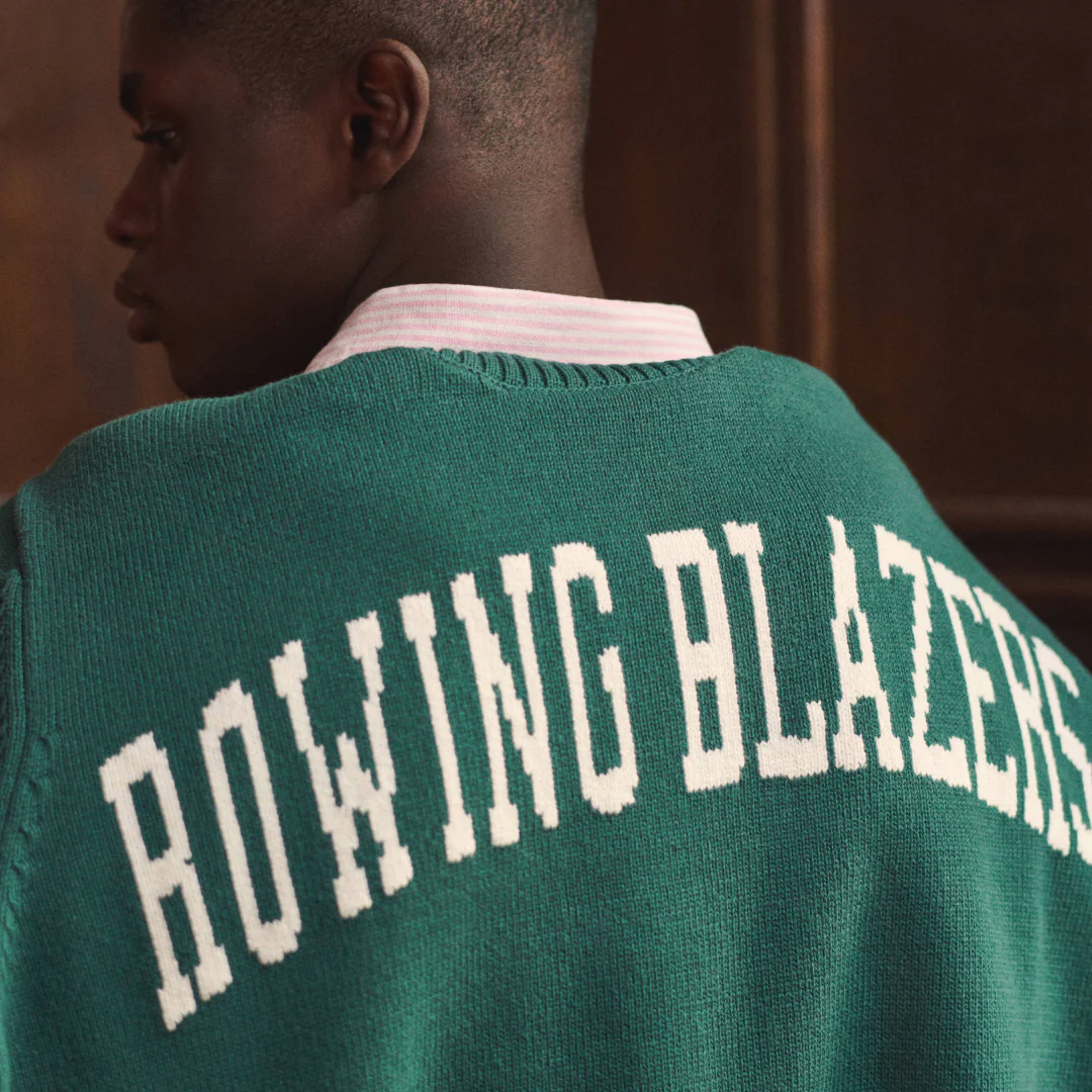 Men's Cotton Collegiate Arch Sweater Hunter Green - Image 5