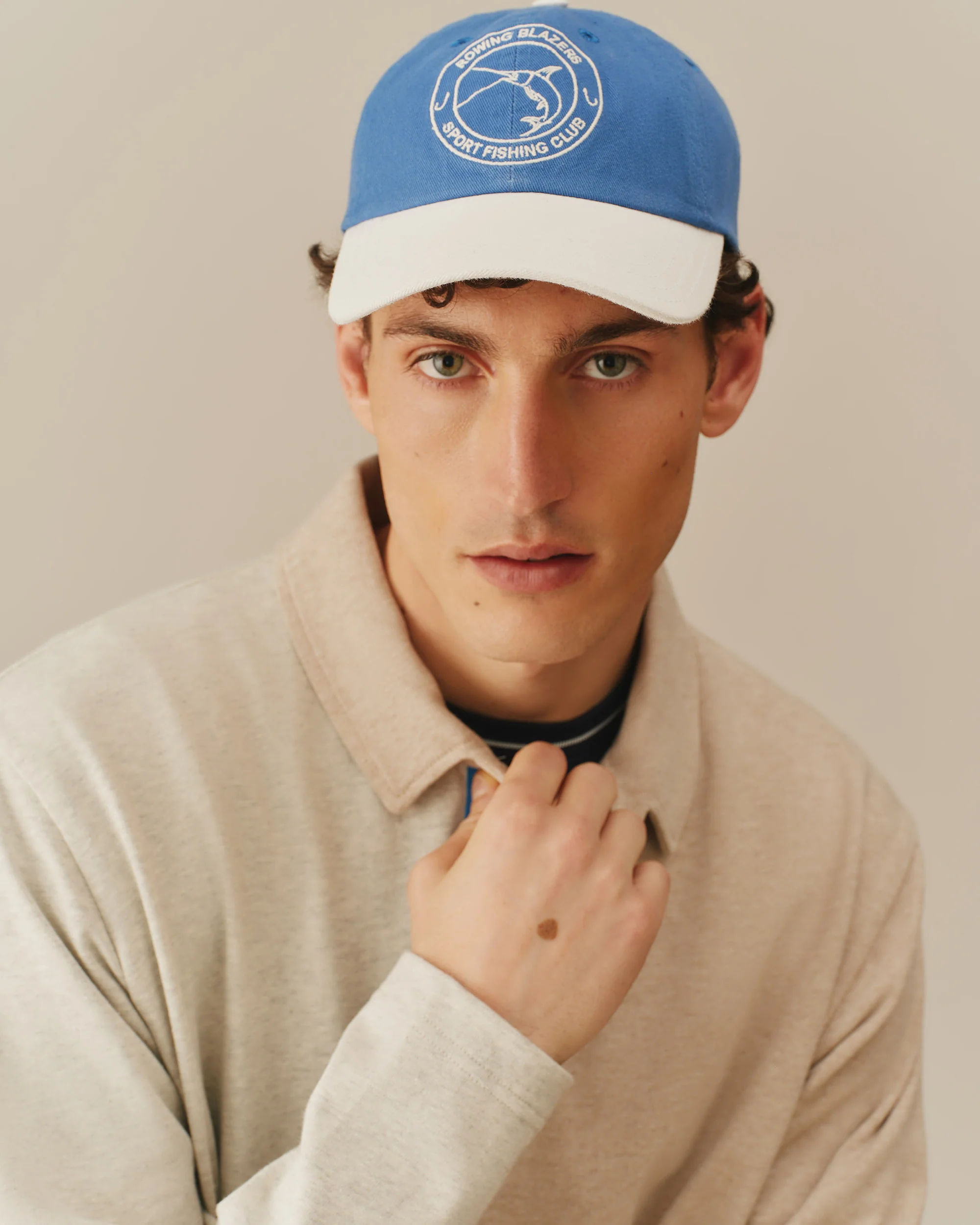 Cotton Color Blocked Rugby Khaki - Image 3