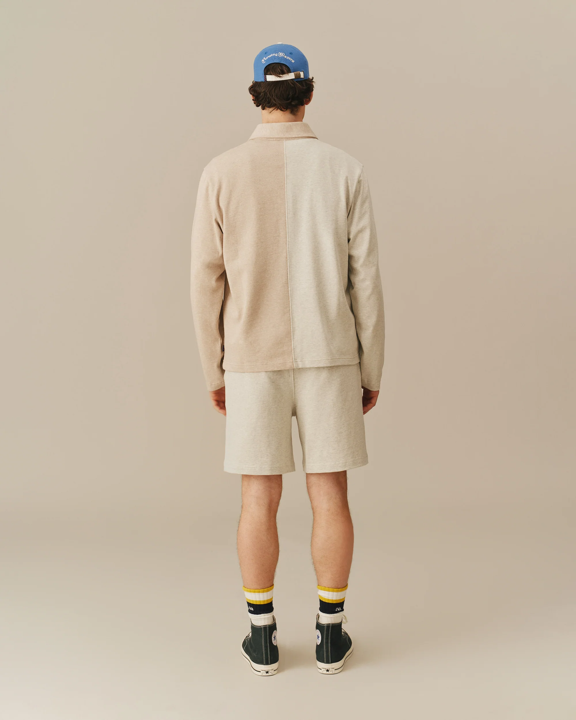 Cotton Color Blocked Rugby Khaki - Image 6