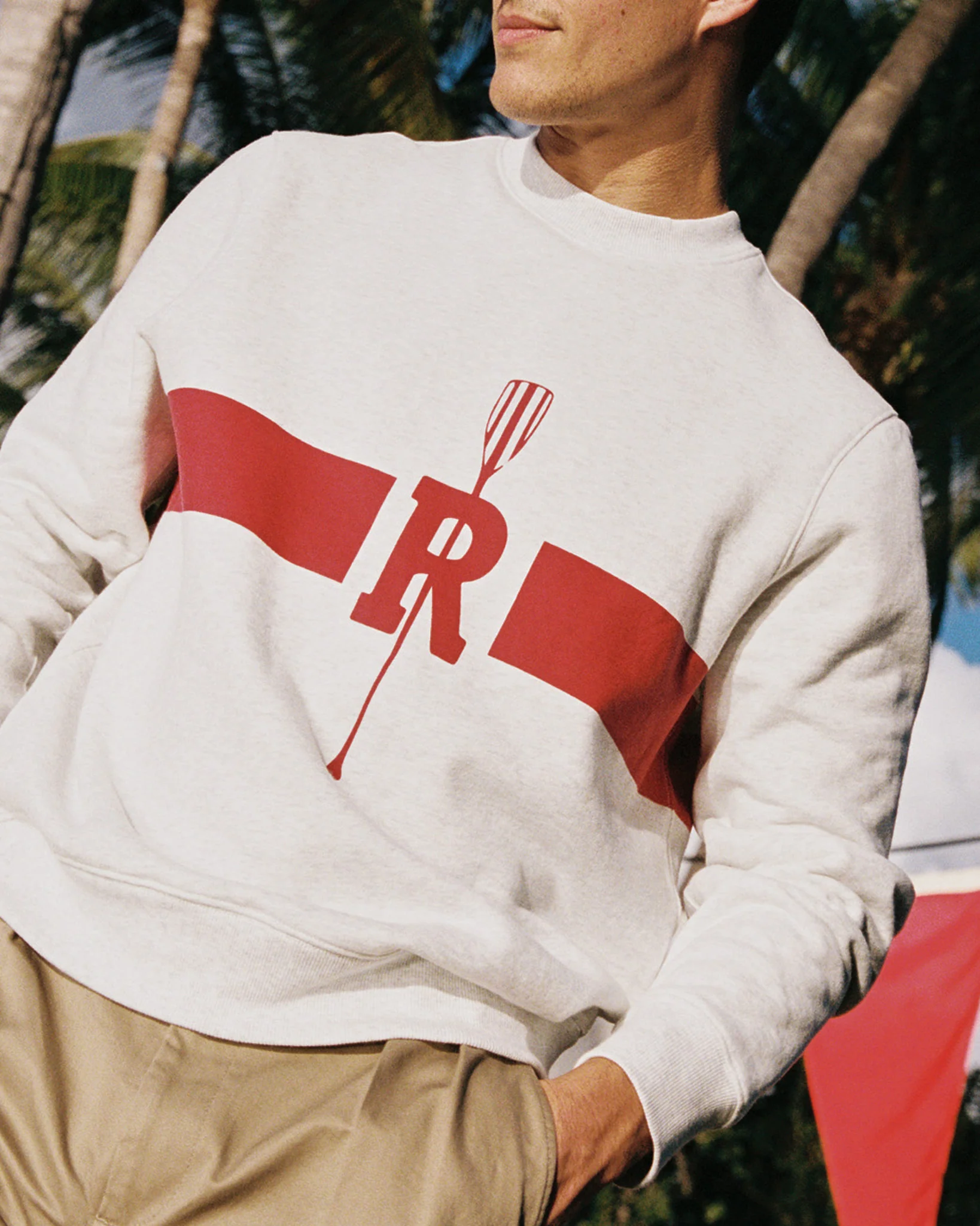 Men's Cotton Crew Club Crewneck Light Heather Grey