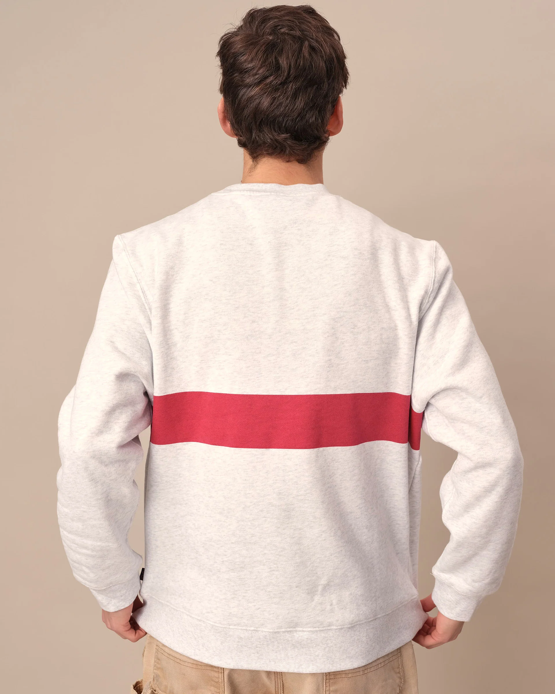 Men's Cotton Crew Club Crewneck Light Heather Grey - Image 5