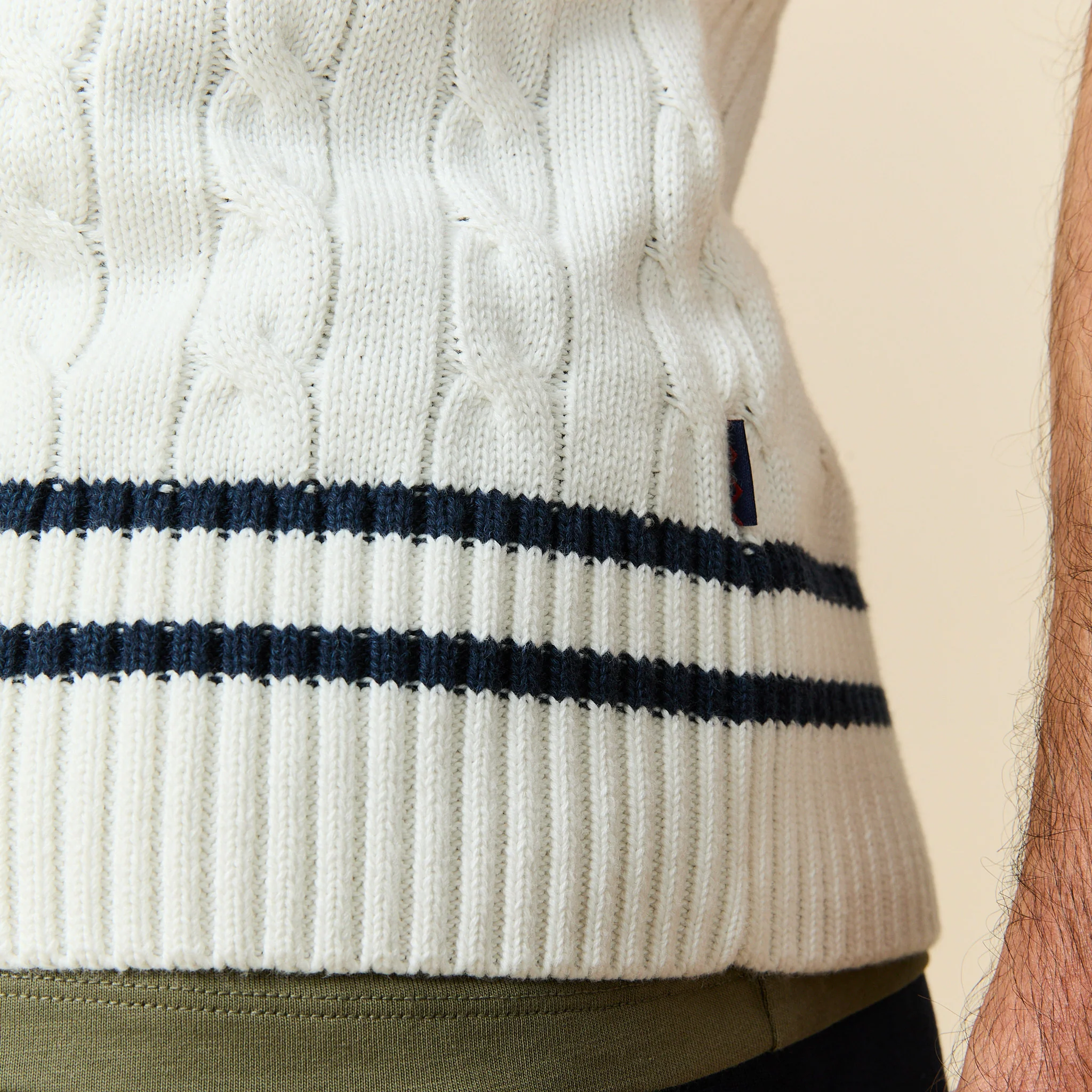 Cotton Cricket Vest White - Image 4