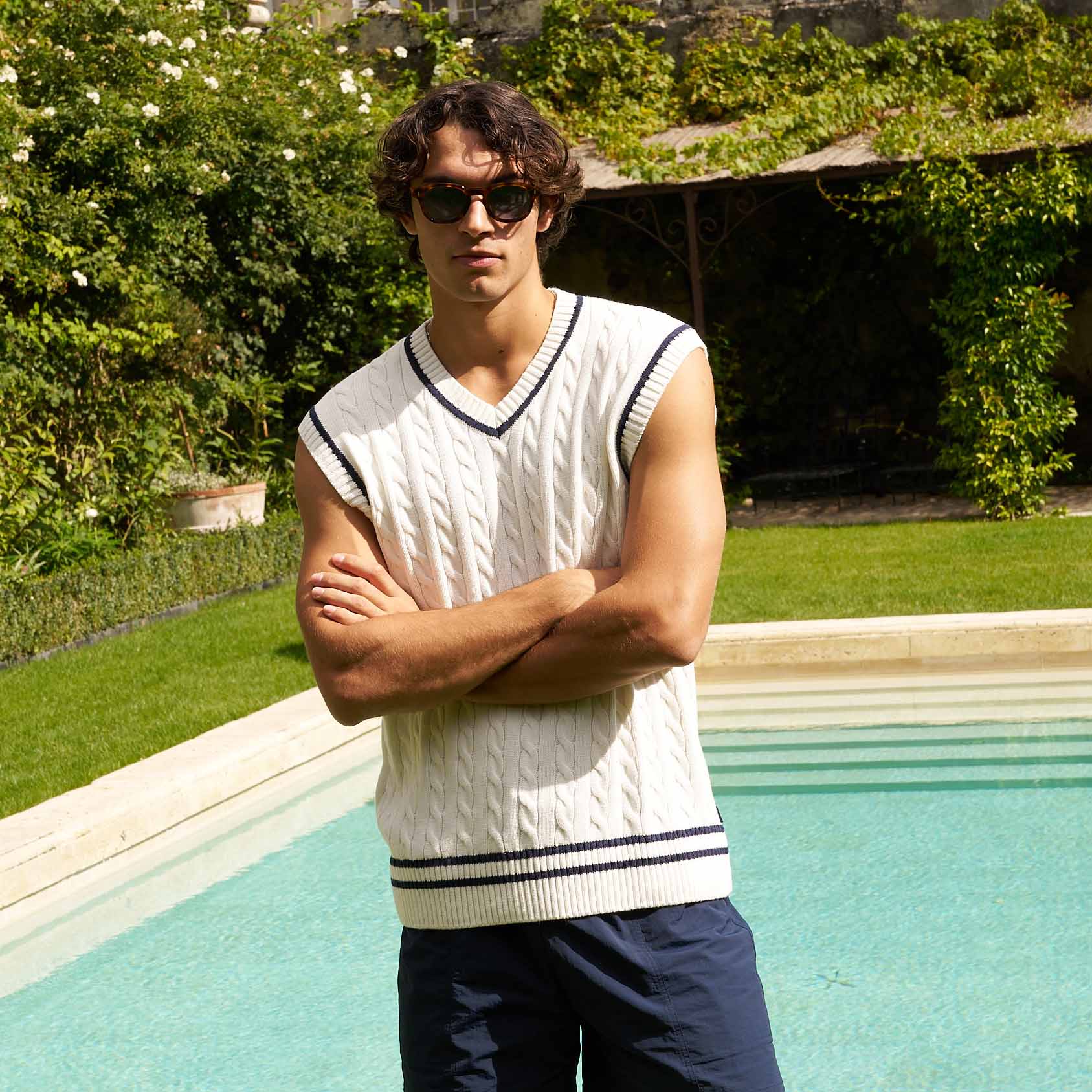 Cotton Cricket Vest White - Image 9