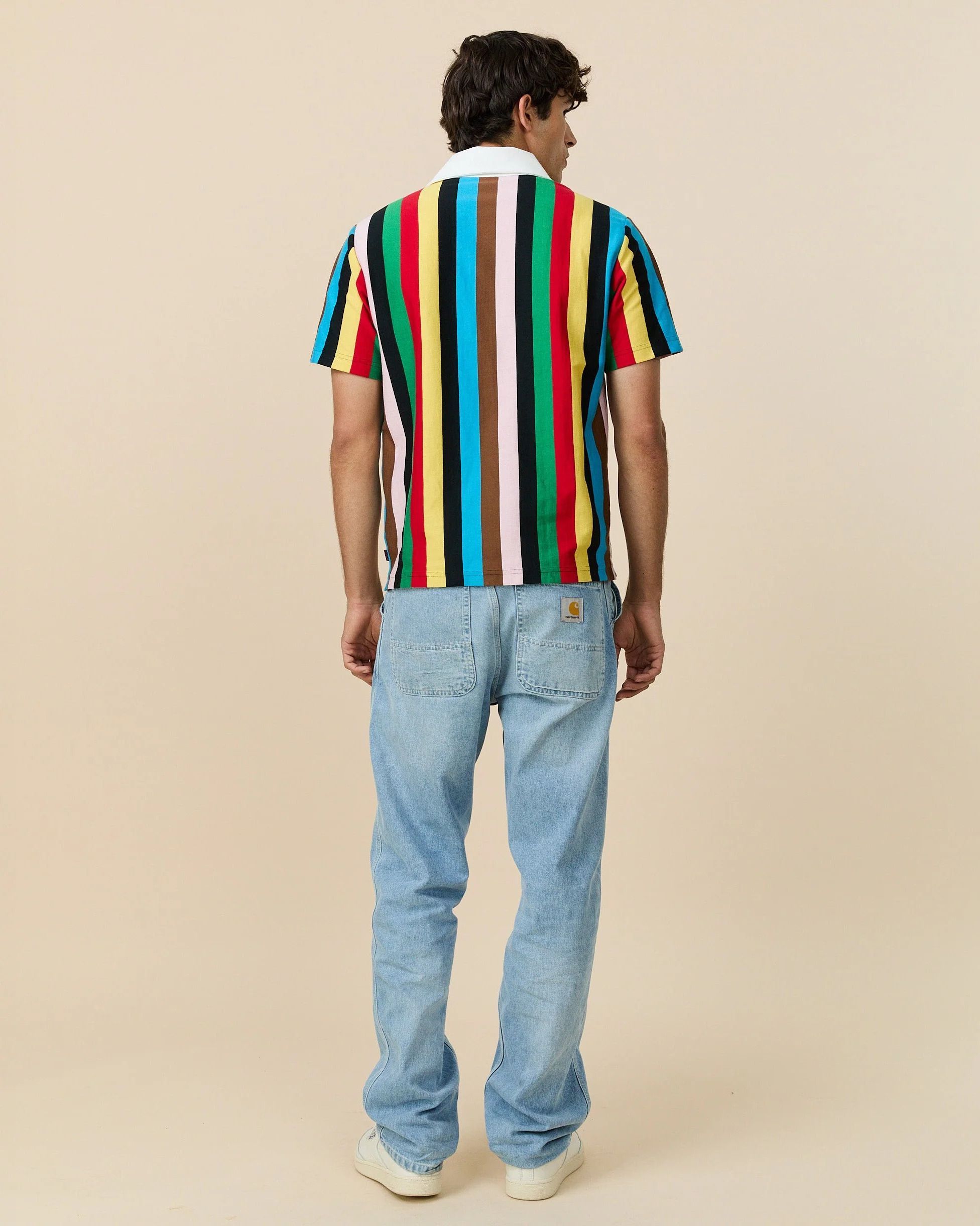 Cotton Croquet Stripe Short Sleeve Rugby Croquet - Image 5