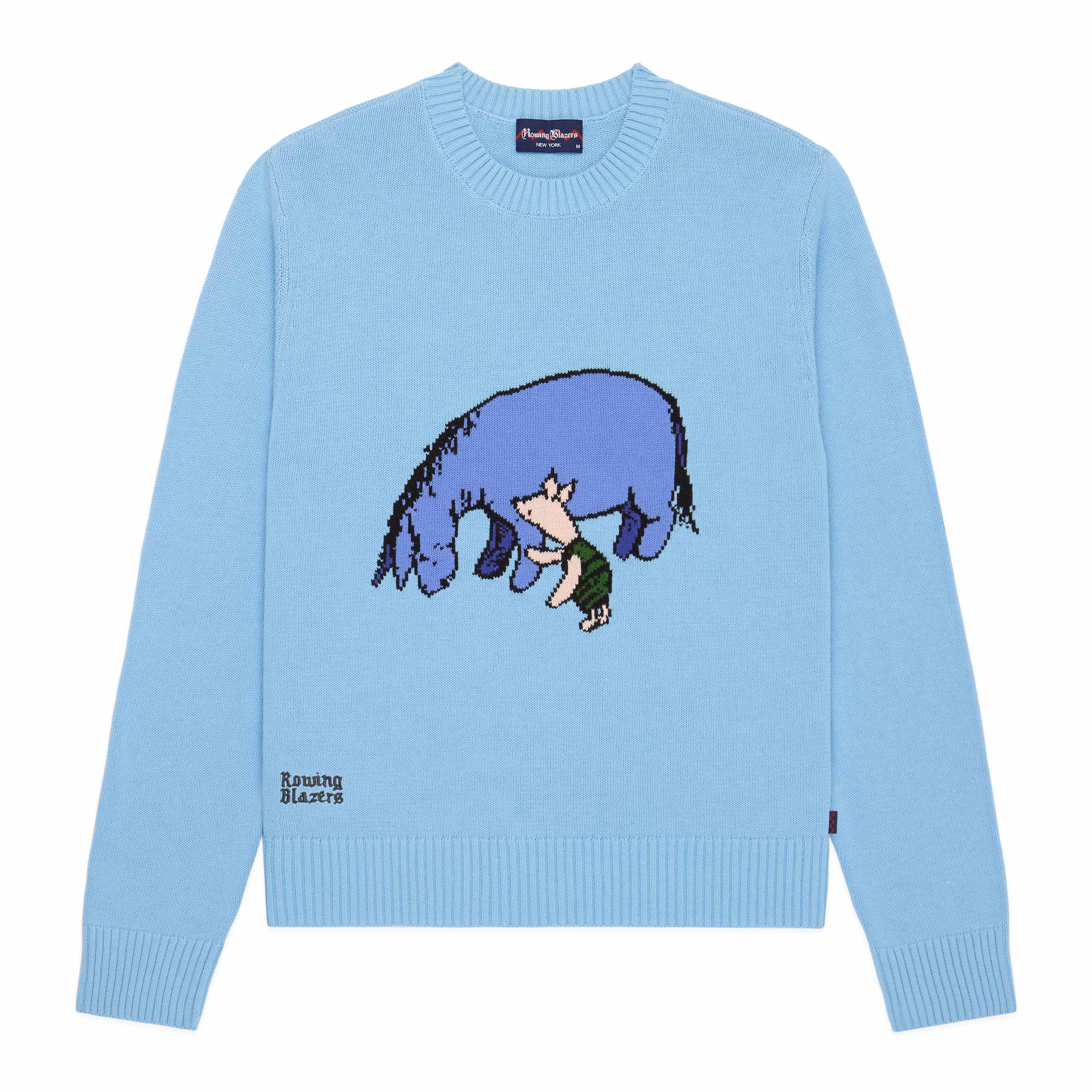 Cotton Eeyore and Piglet Sweater Blue - Image 8