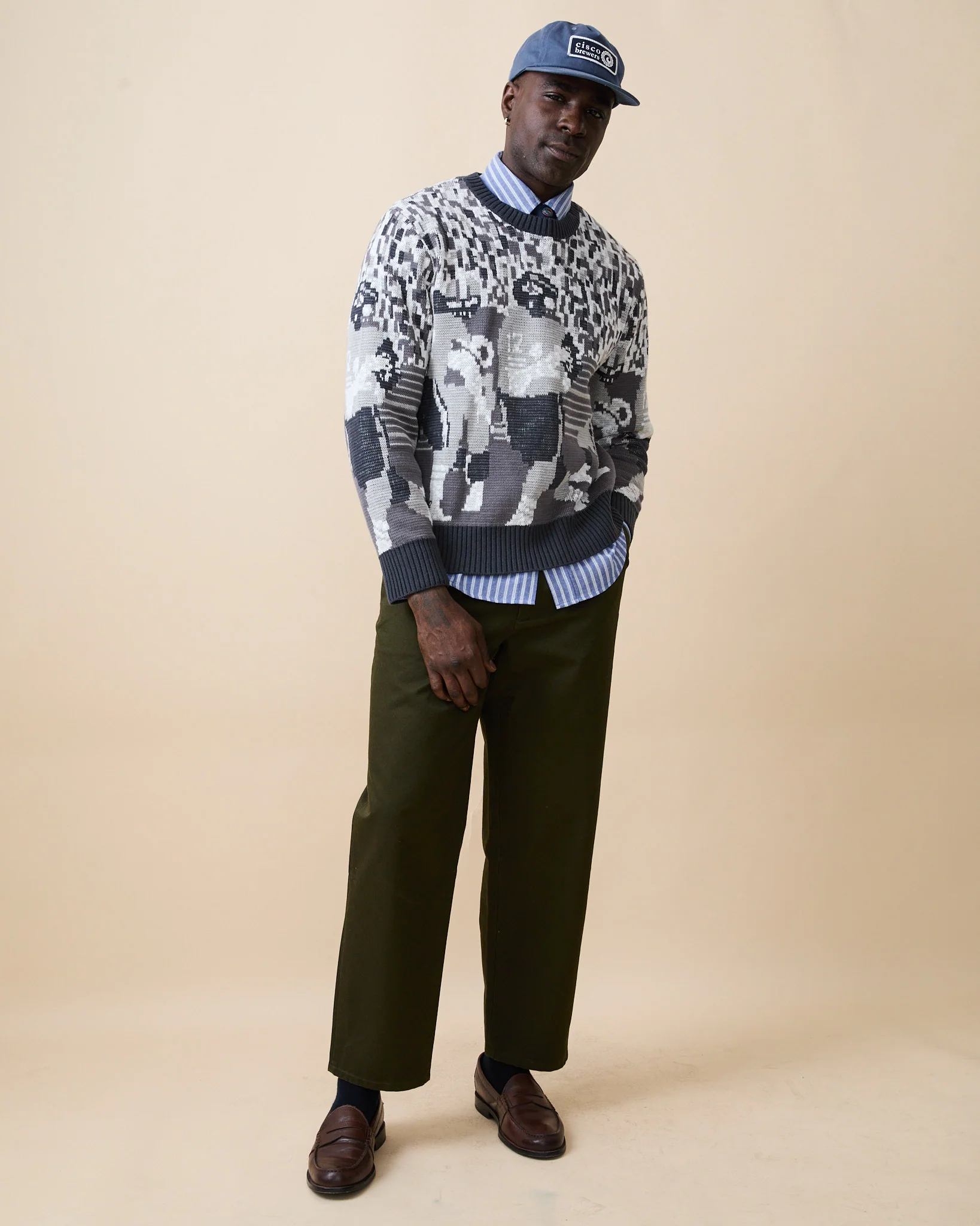 Cotton Football Sweater Black - Image 2