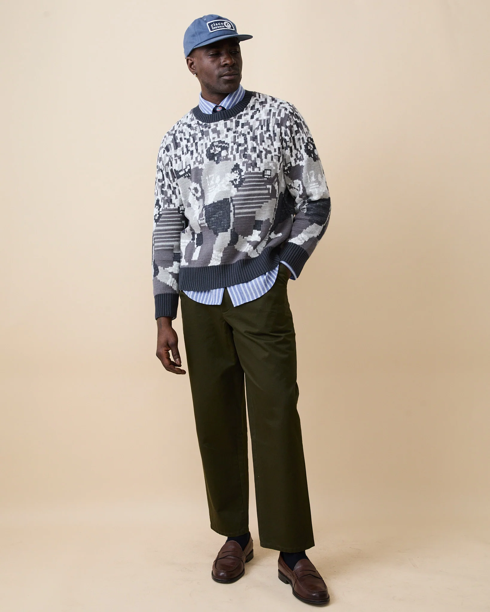 Cotton Football Sweater Black - Image 5