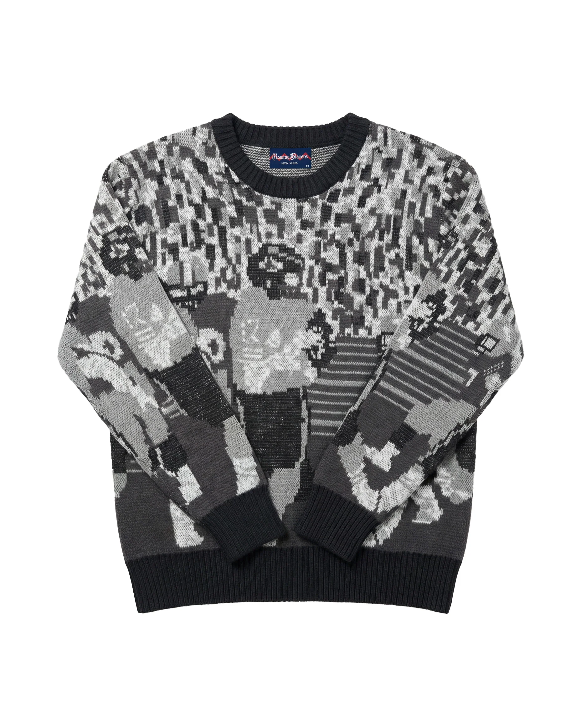 Cotton Football Sweater Black - Image 7