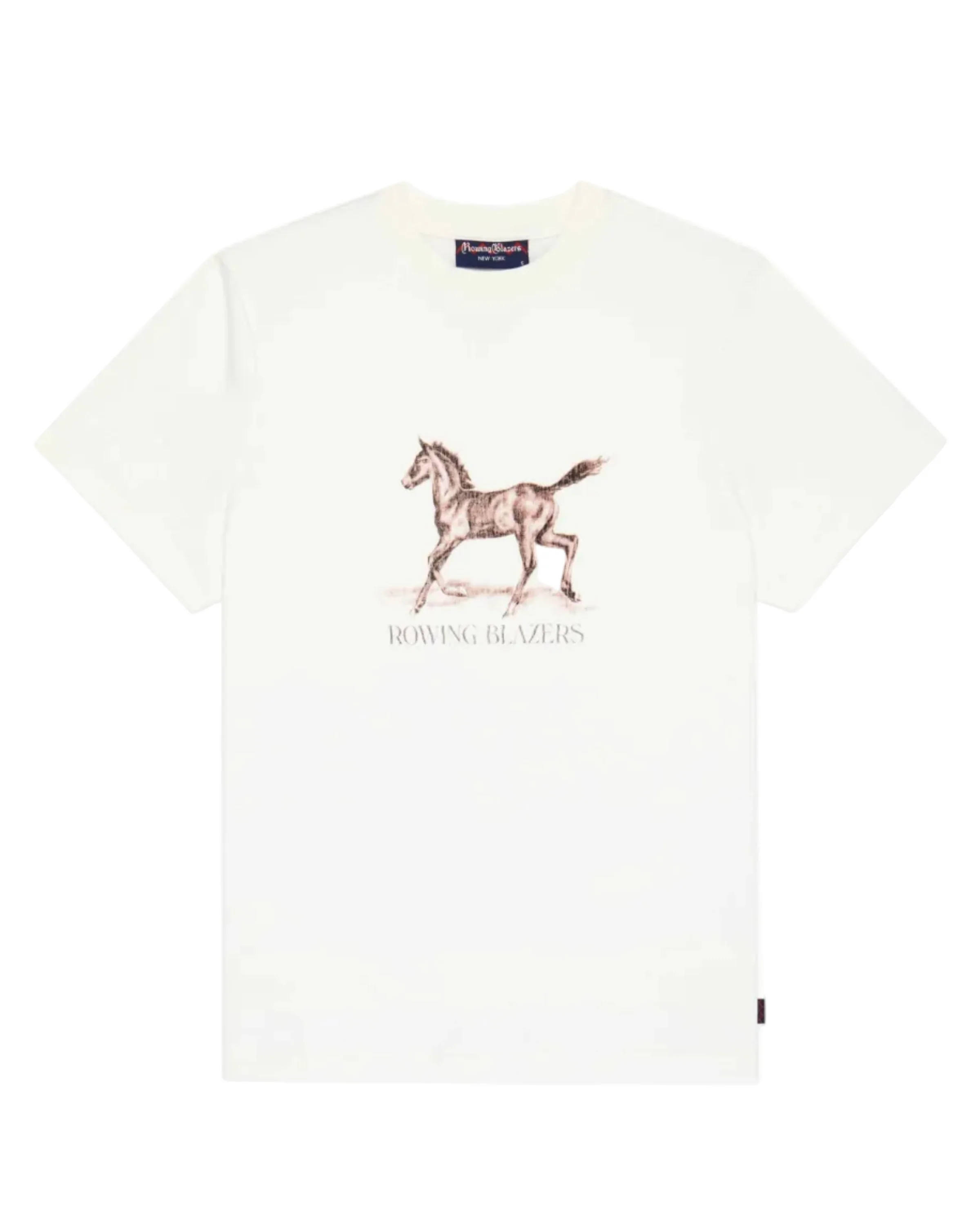Men's Cotton Horse Tee Cream