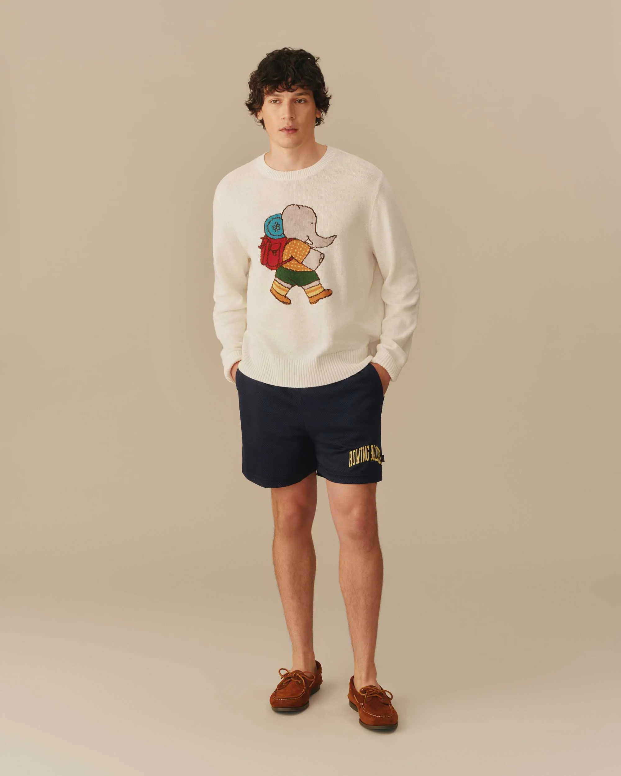 Cotton Linen Babar Sweater Cream - Image 4