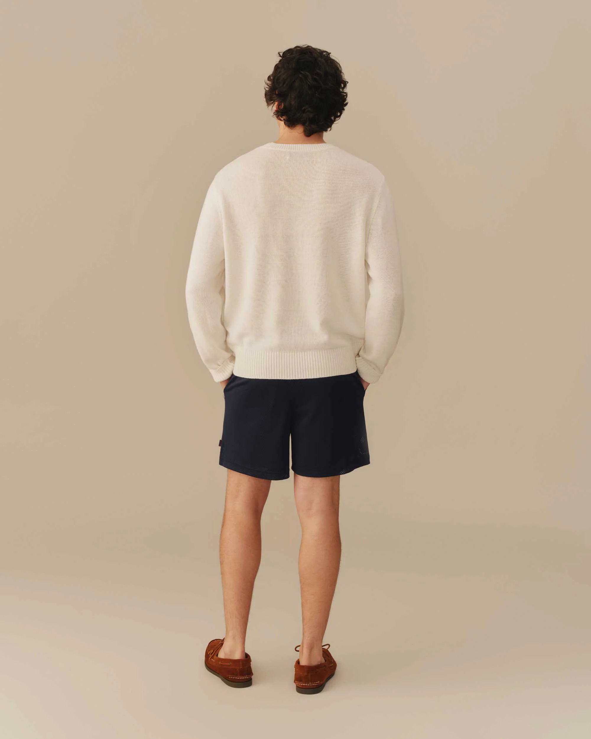 Cotton Linen Babar Sweater Cream - Image 5