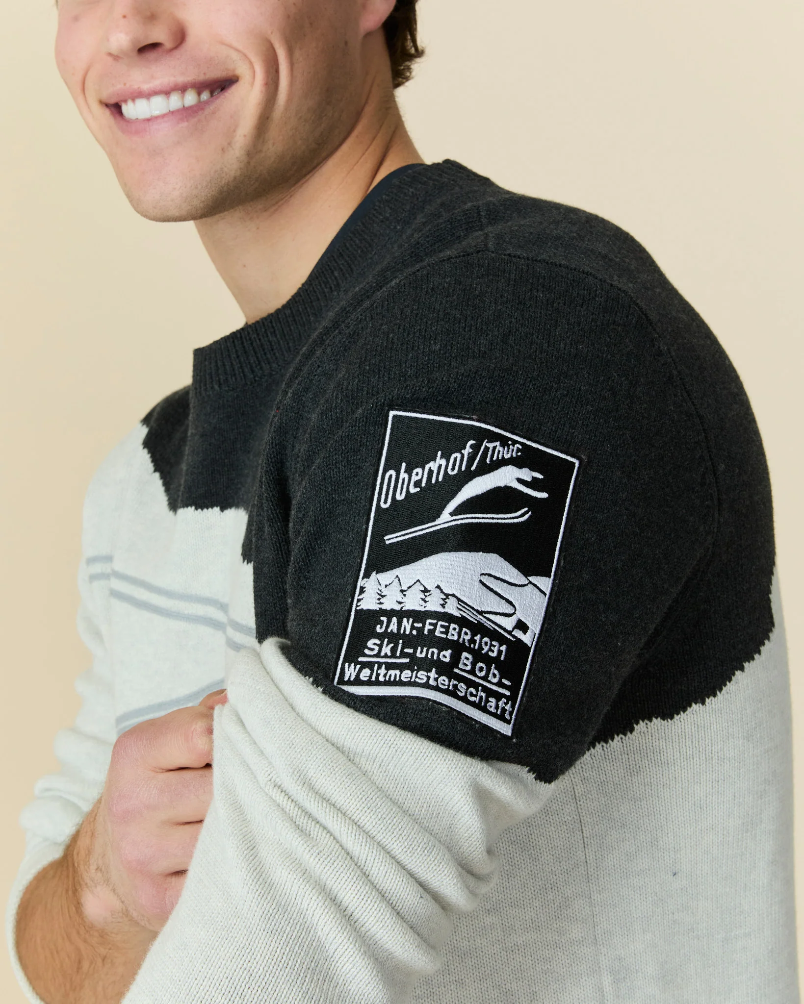 Cotton Night Ski & Snowboard Sweater Gray - Image 4