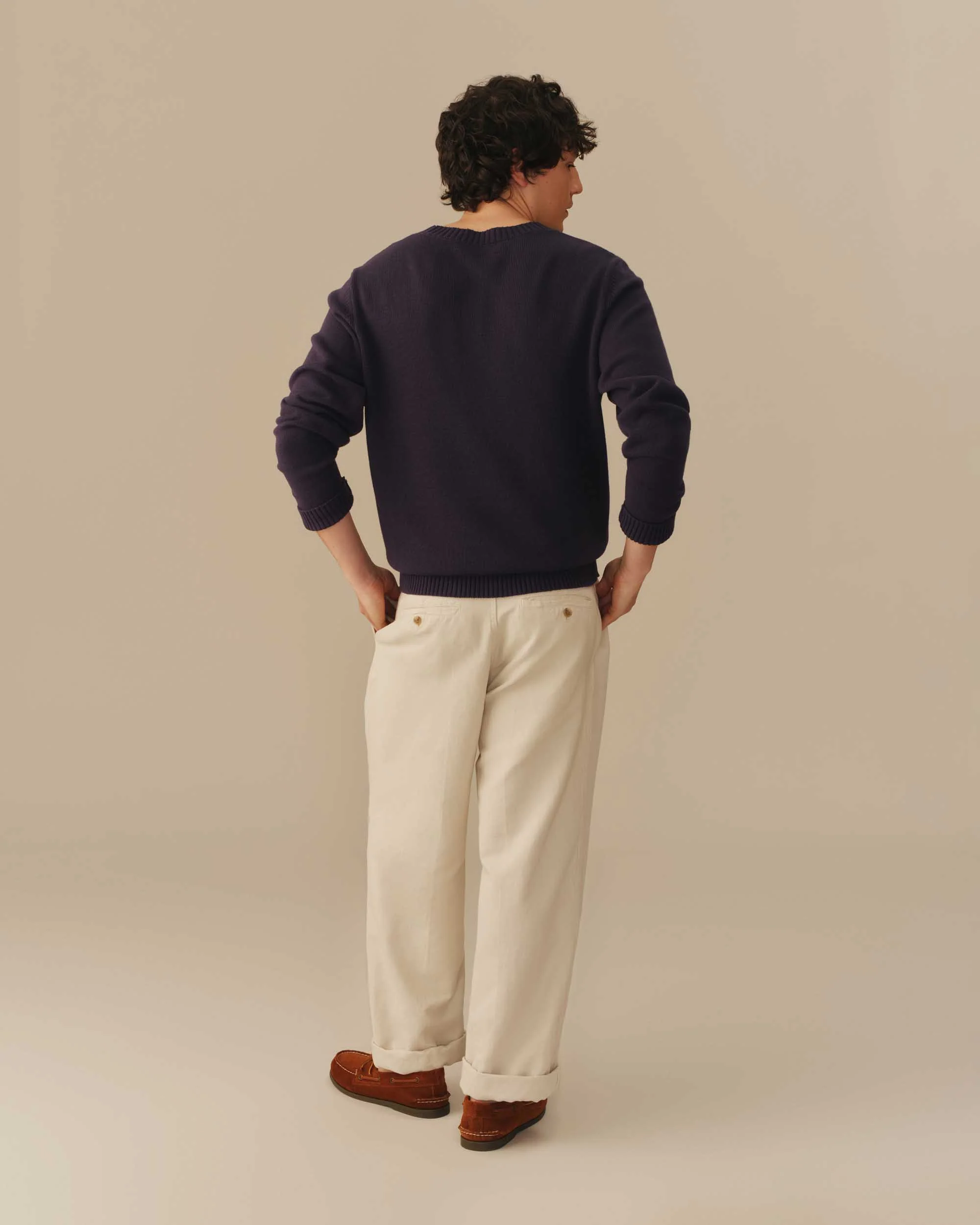 Cotton NY Hot Dog Sweater Navy - Image 5