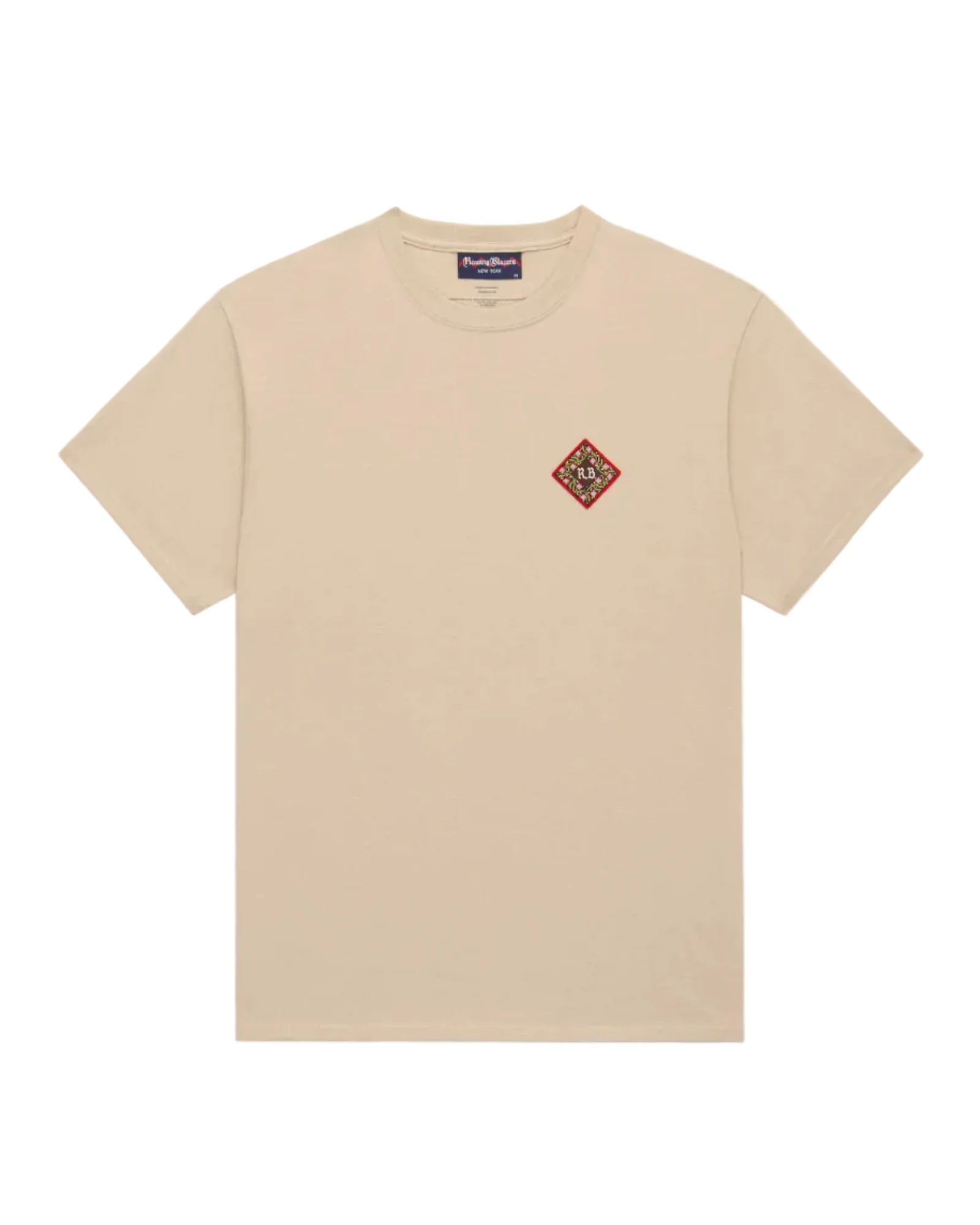 Men's Cotton Patch T-Shirt Beige
